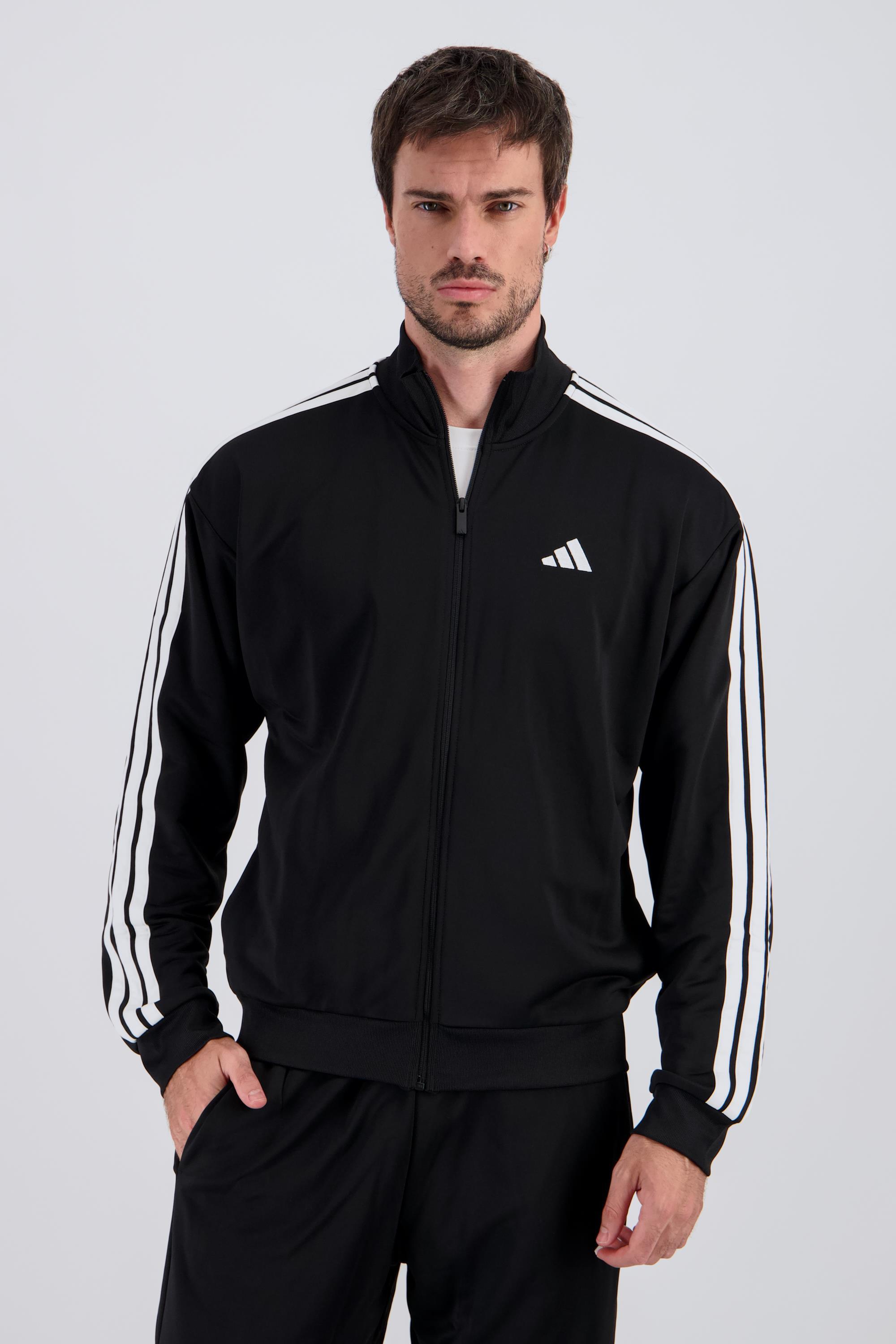 adidas 3 Stripes - Negro - Chándal Felpa Hombre talla 2XL
