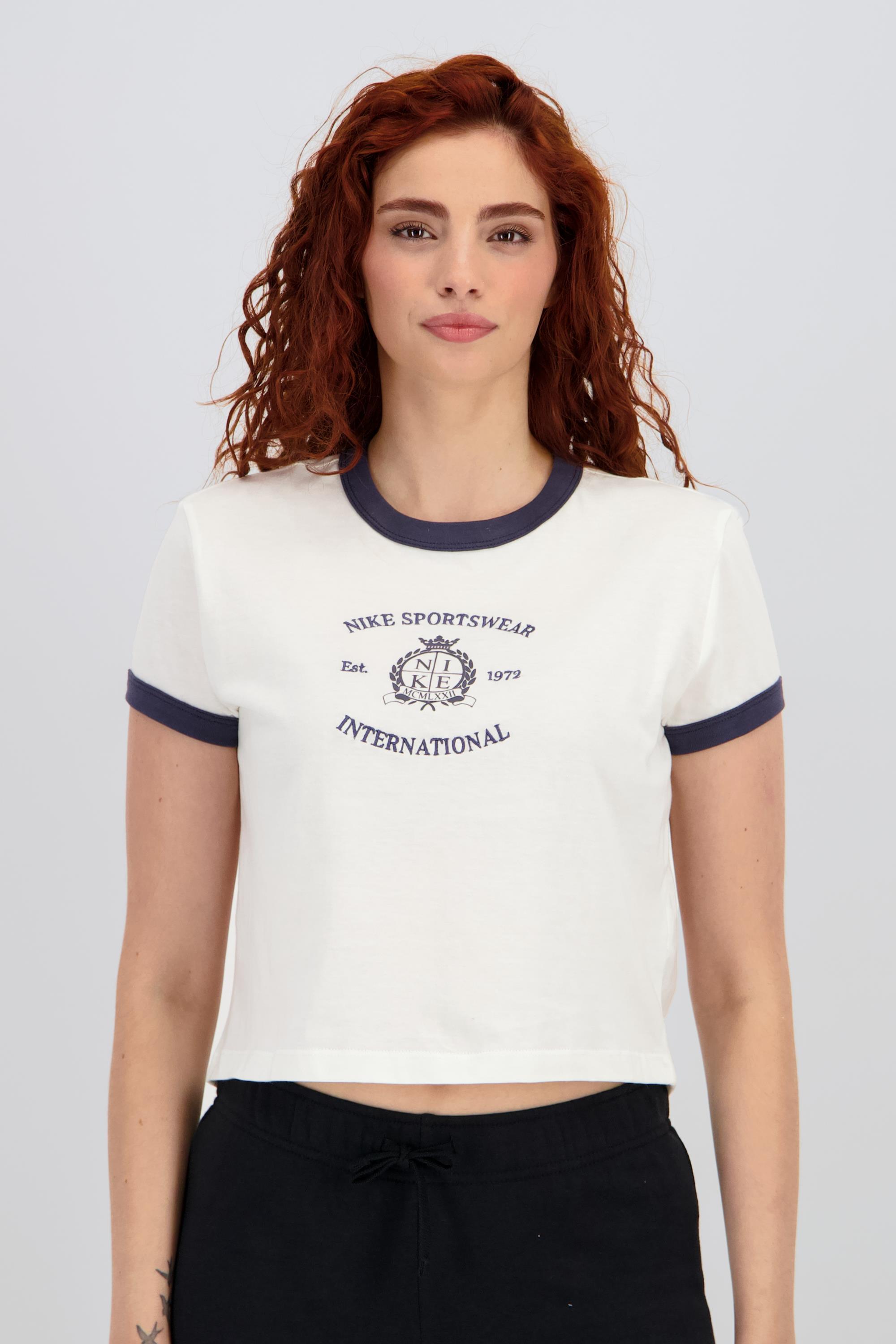 Nike Contraste - Blanco - Camiseta Mujer talla L
