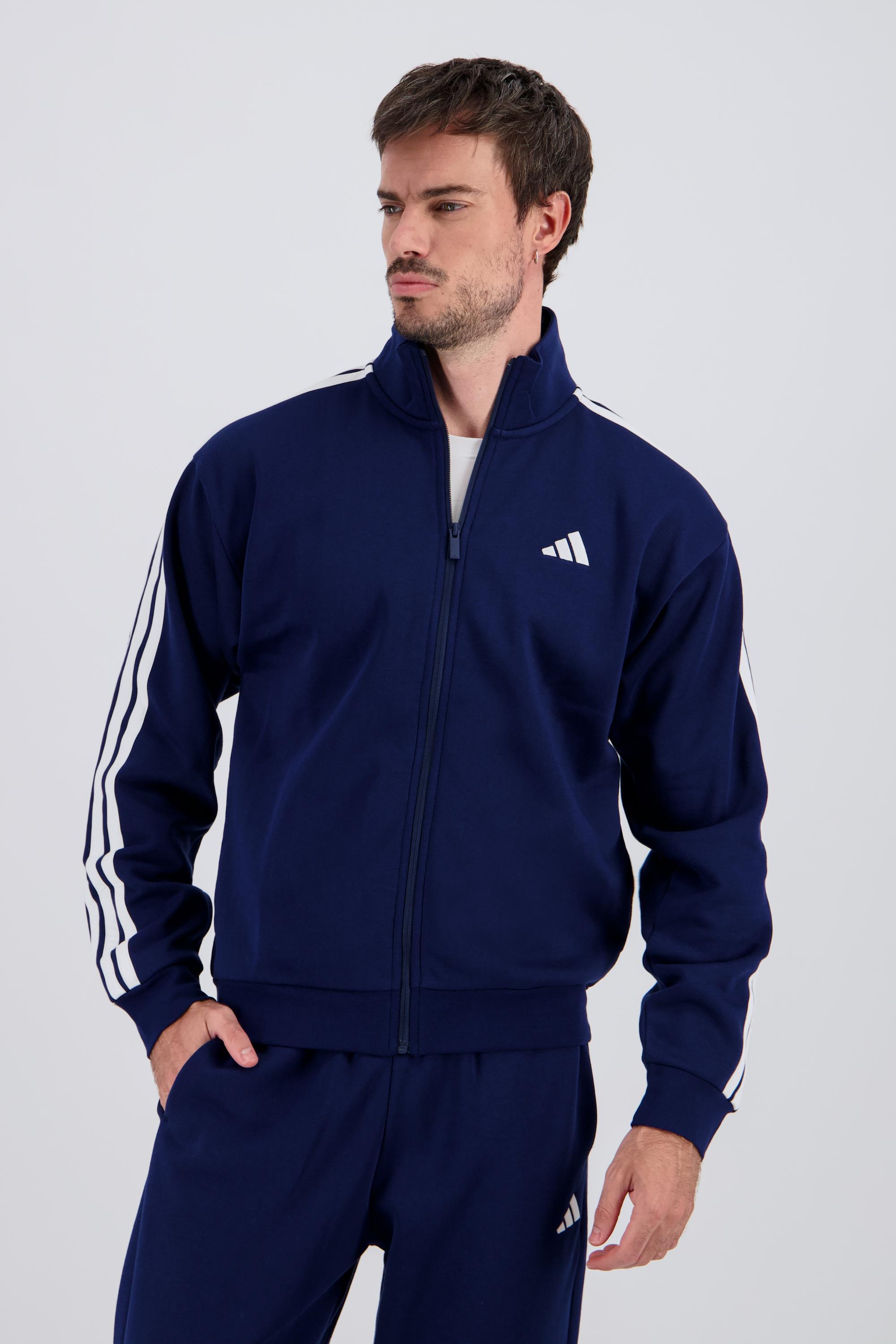 adidas 3 Stripes - Azul - Chándal Algodón Hombre talla 2XL