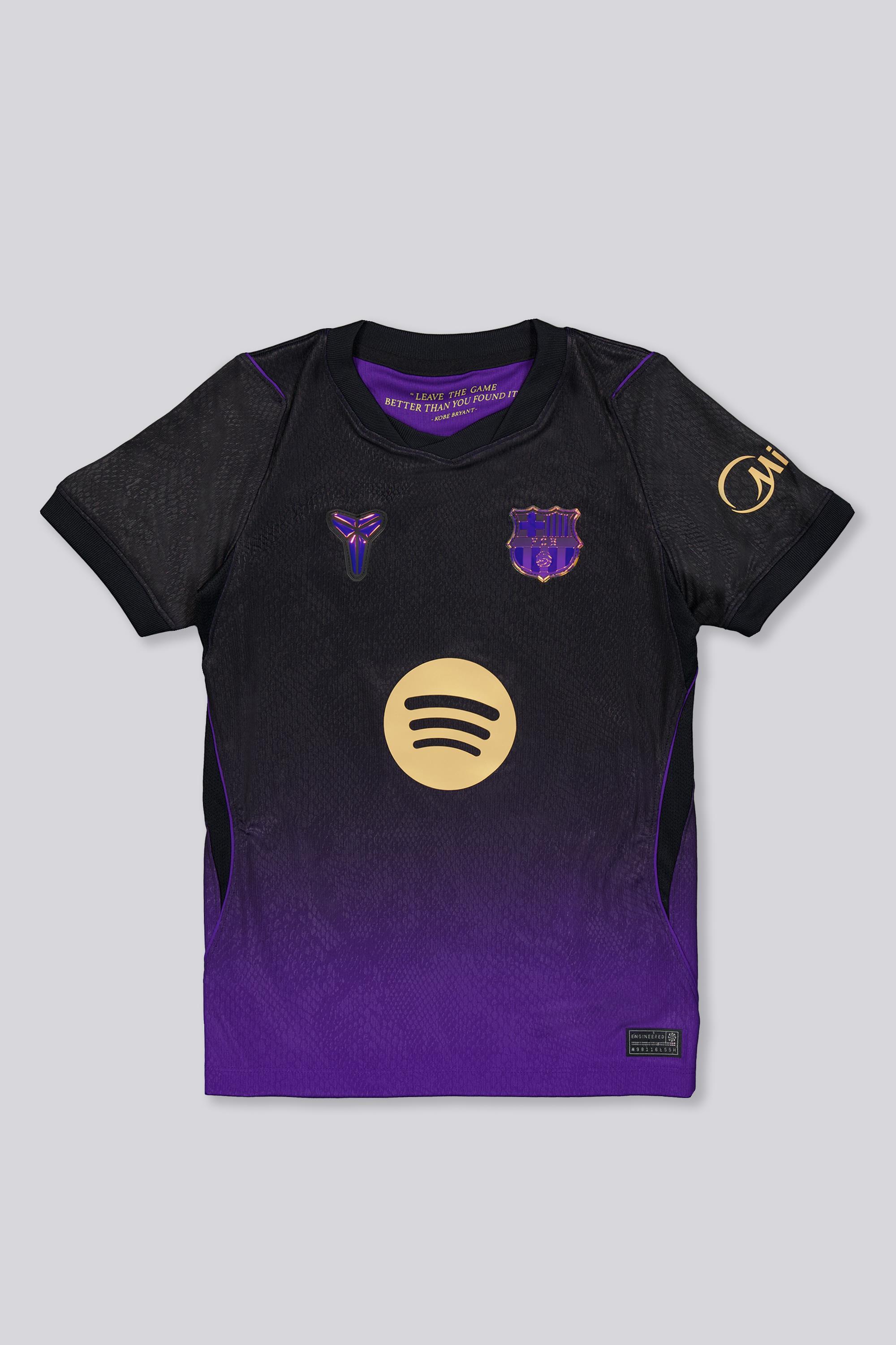 2ª Camiseta FC Barcelona 26/27 Jr Negra talla 10