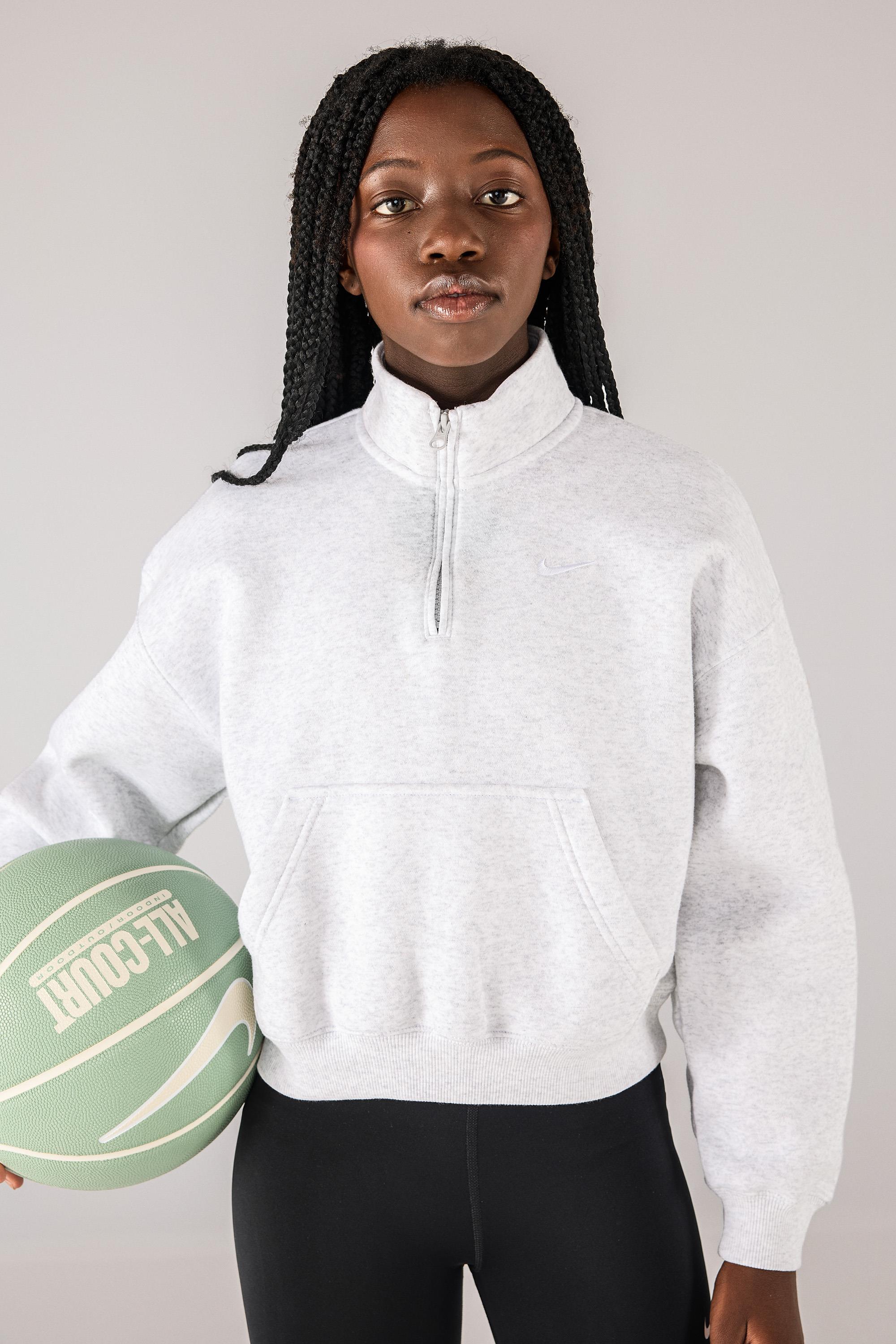 Nike Club - Blanco - Sudadera Media Cremallera Niña talla 10/12