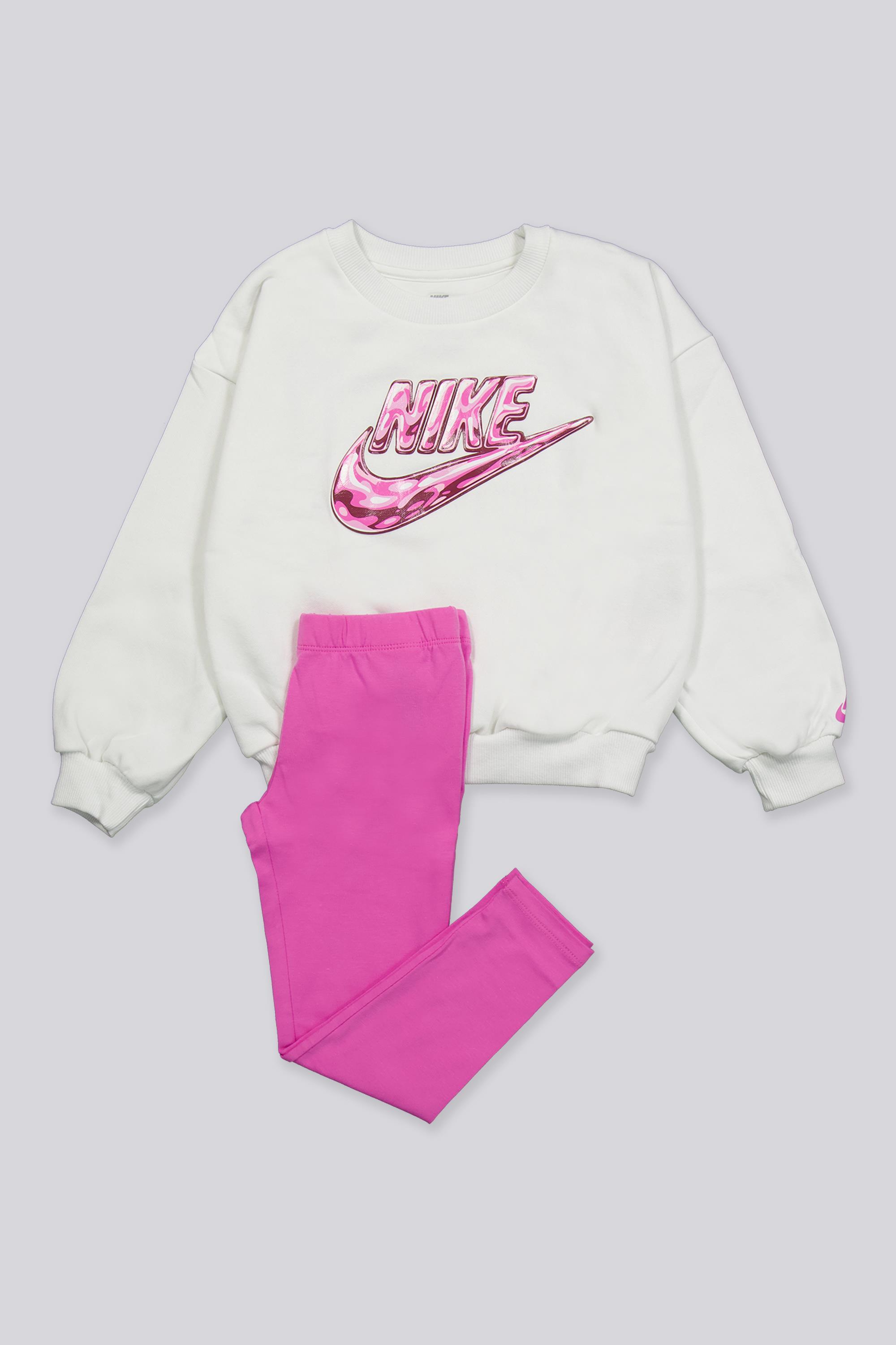 Chándal Nike - Beige - Chándal Felpa Niña talla 3/4