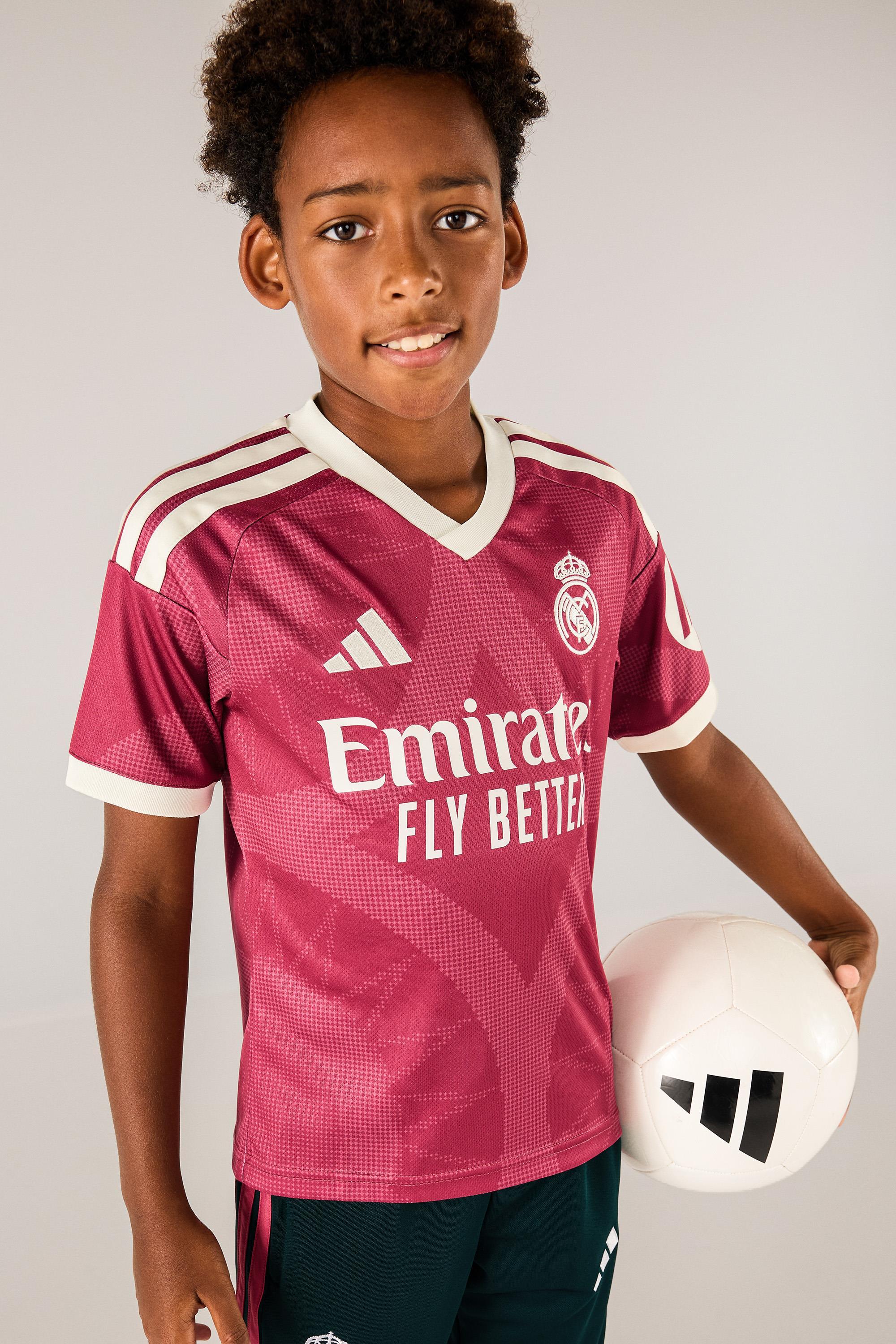 3ª Camiseta Real Madrid 26/27 Tercera Equip. Jr Rosa talla 10