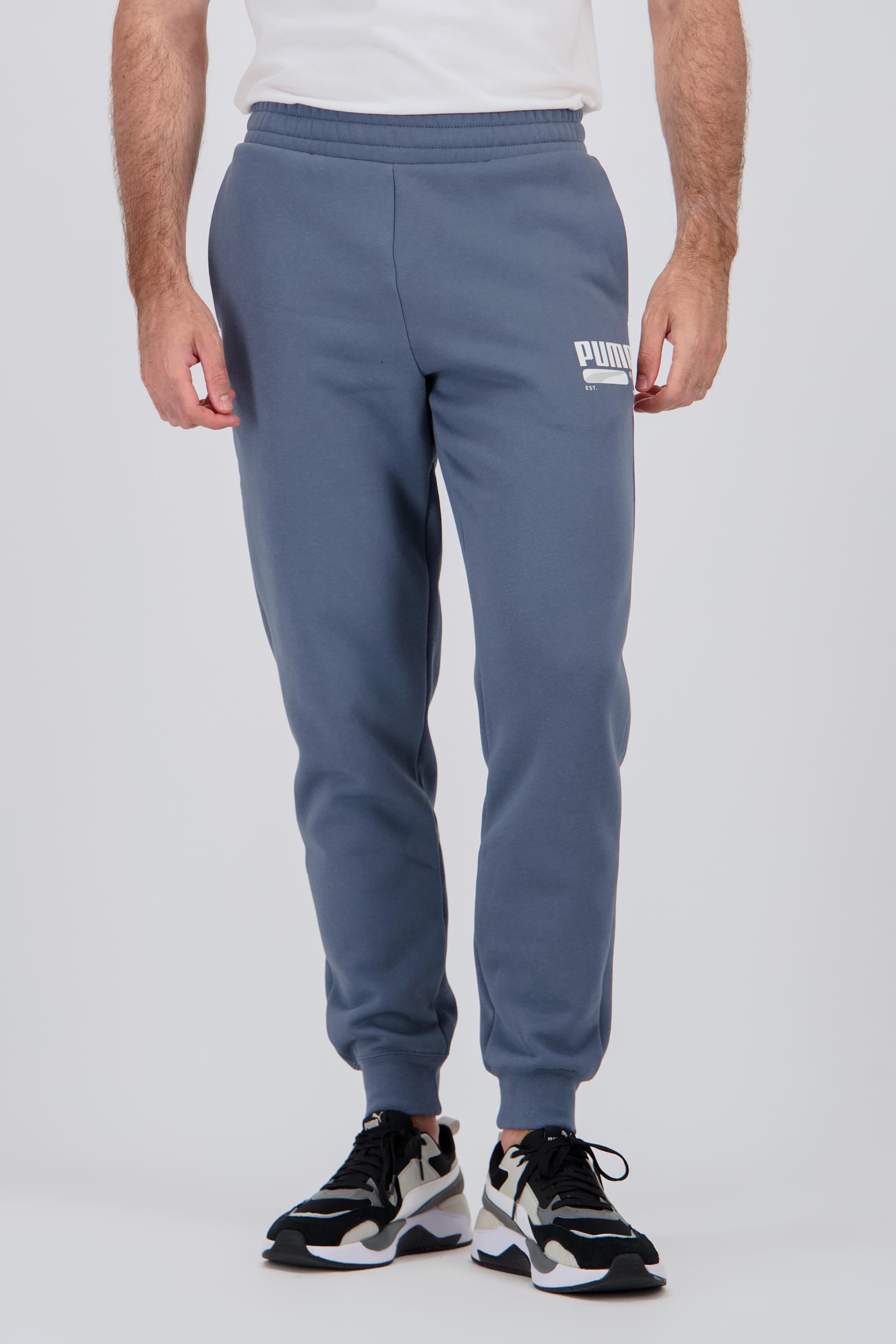 Puma Graphic - Azul - Pantalón Felpa Hombre talla M