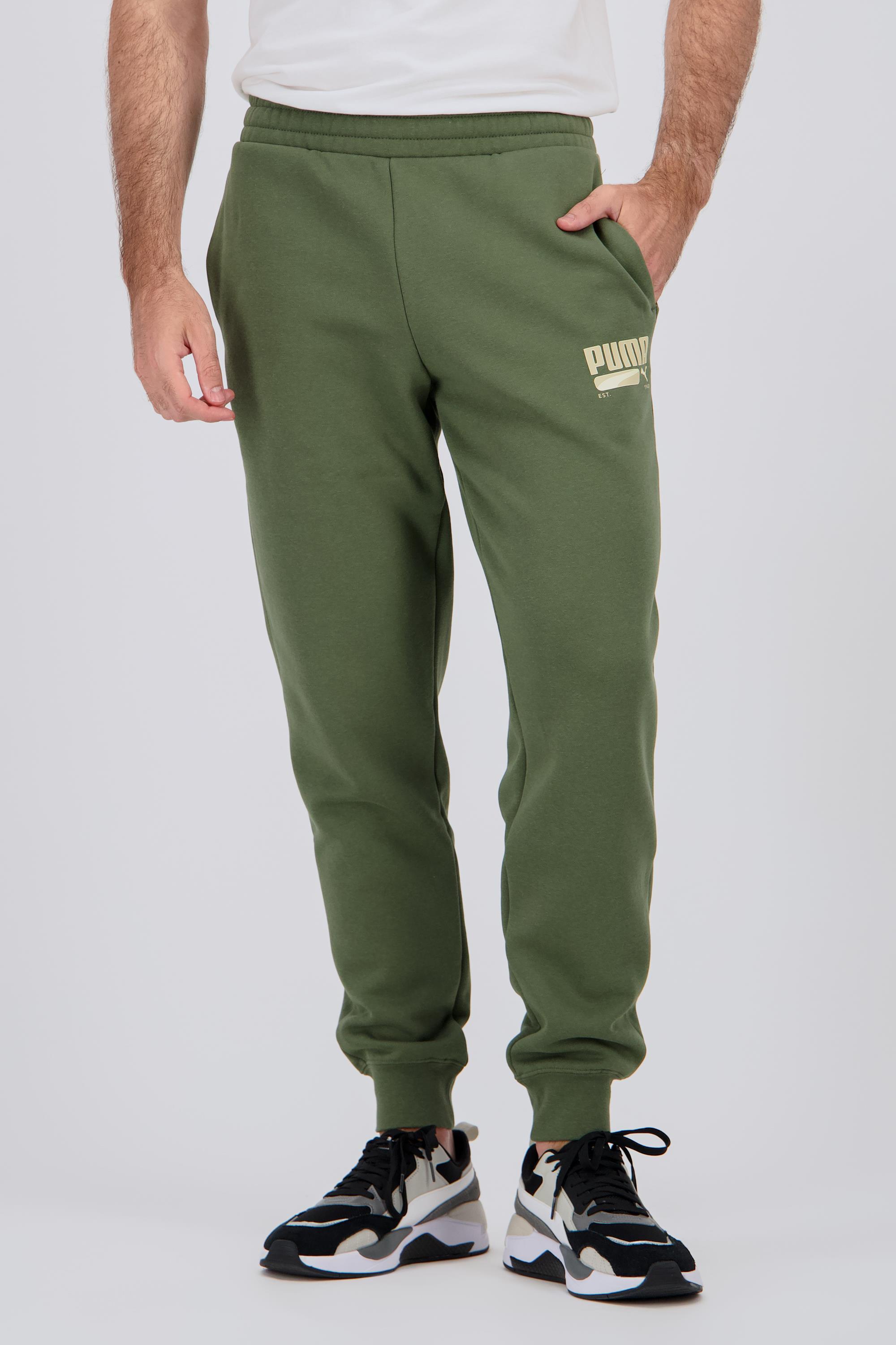 Puma Graphic - Kaki - Pantalón Felpa Hombre talla XL