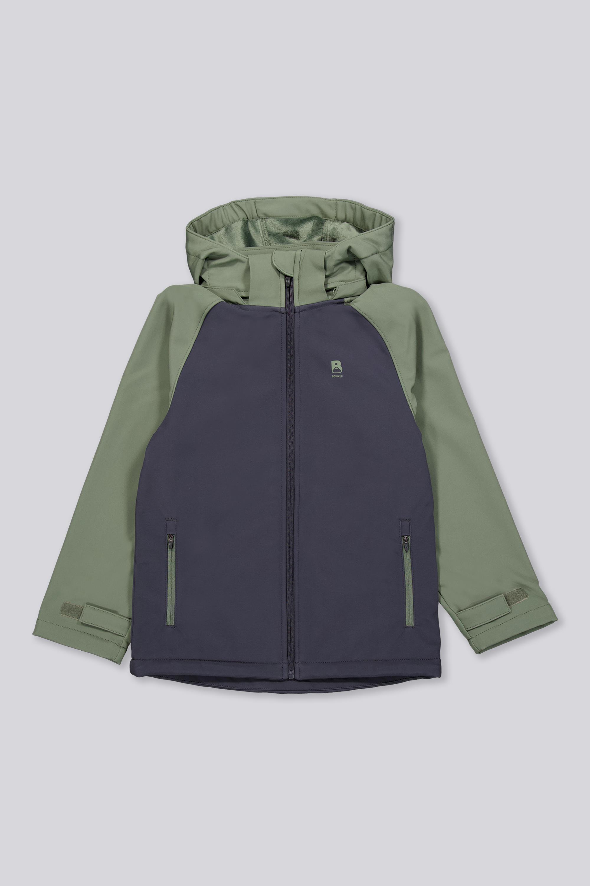 Softshell Boriken - Kaki - Chaqueta Capucha Niño talla 8