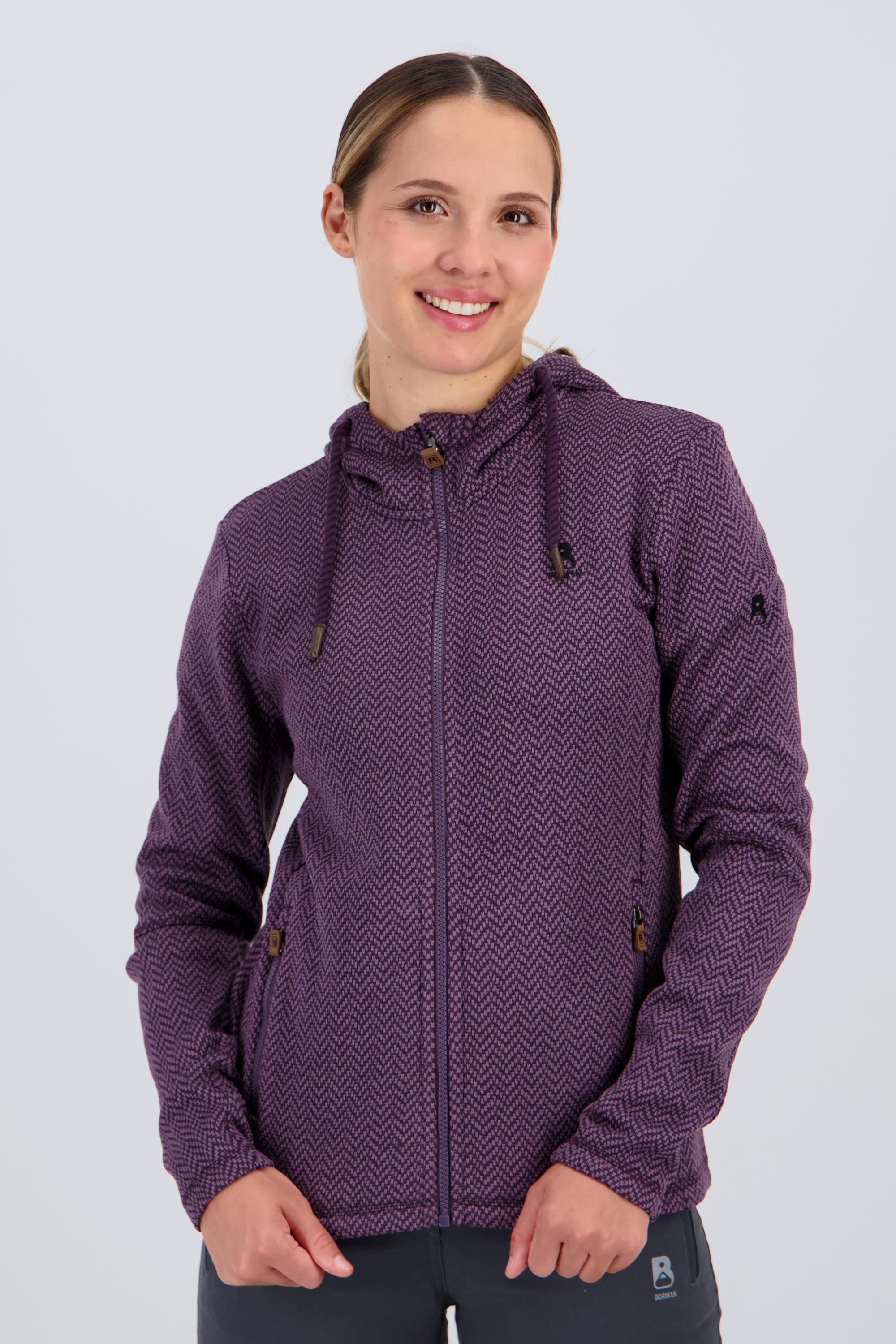 Boriken Irina - Morado - Forro Polar Capucha Mujer talla XL