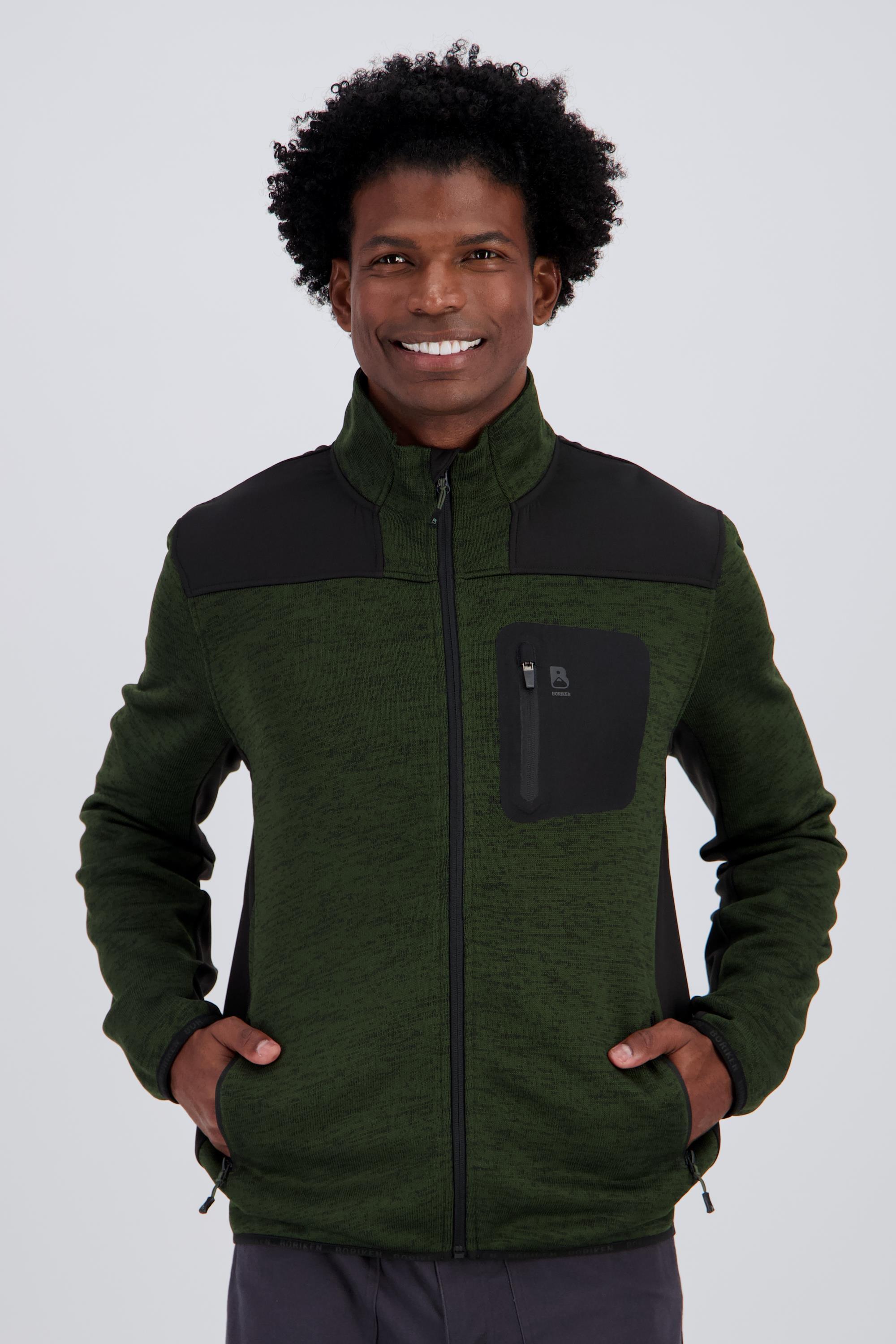 Boriken Tales - Kaki - Forro Polar Cremallera Hombre talla L