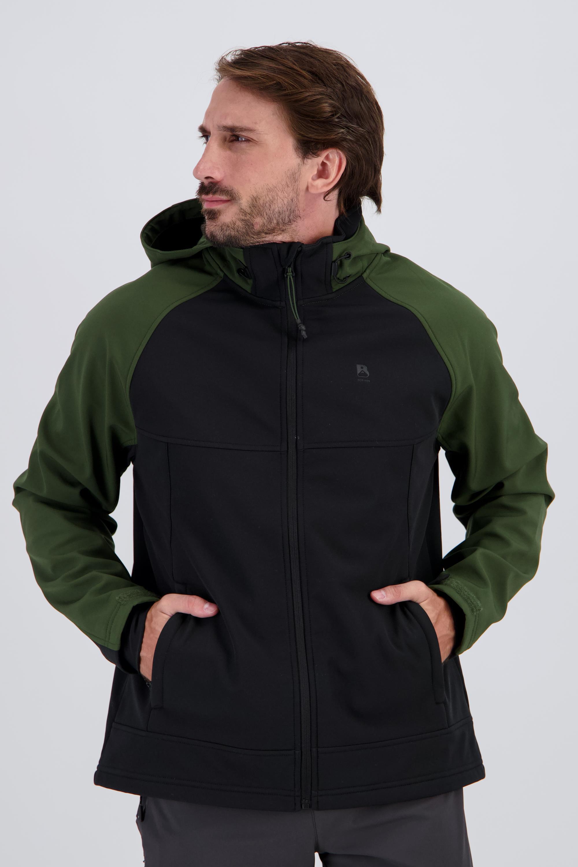 Softshell Boriken - Kaki - Chaqueta Capucha Hombre talla