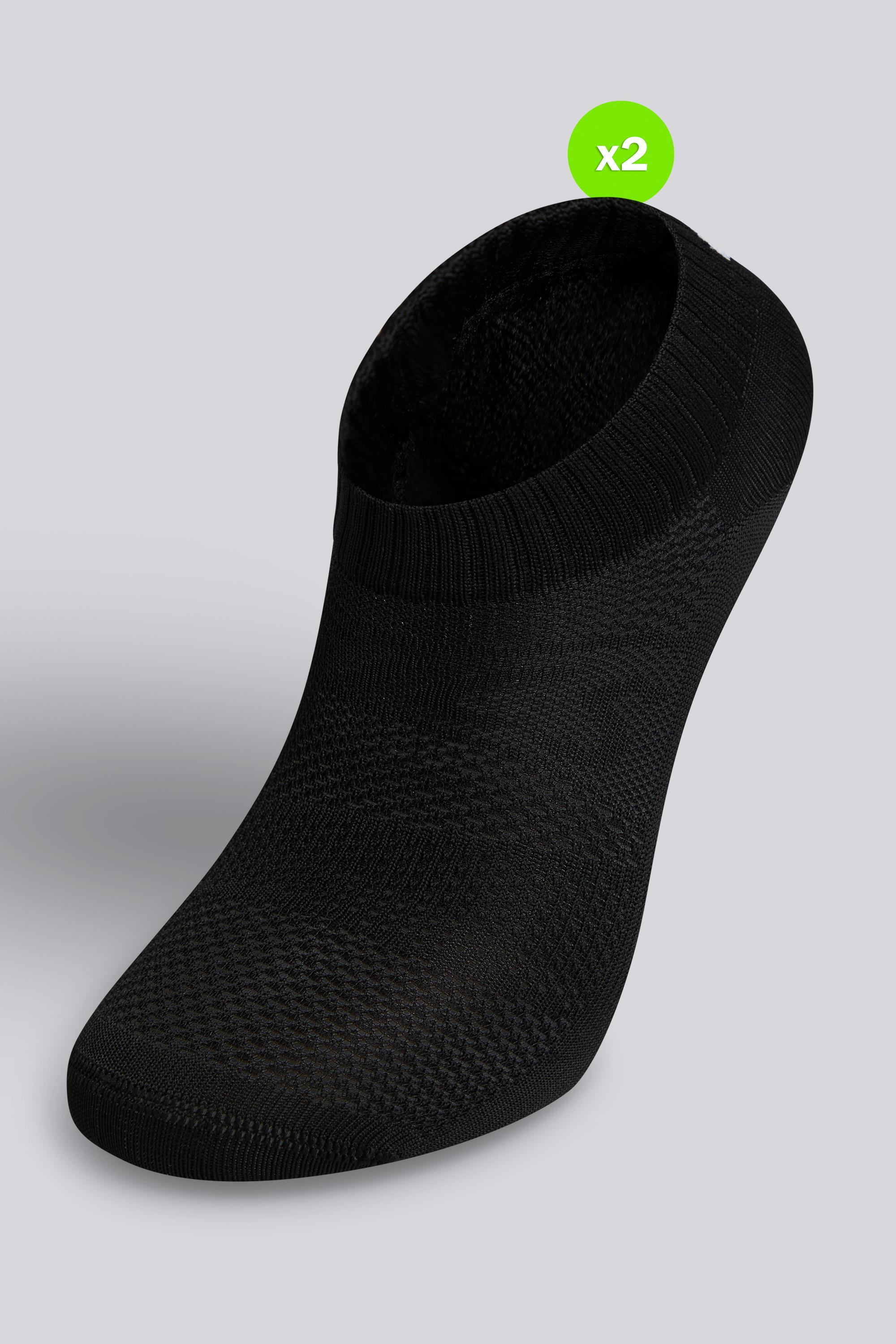Calcetines Cortos Asics Pack 2 Running Negros talla L