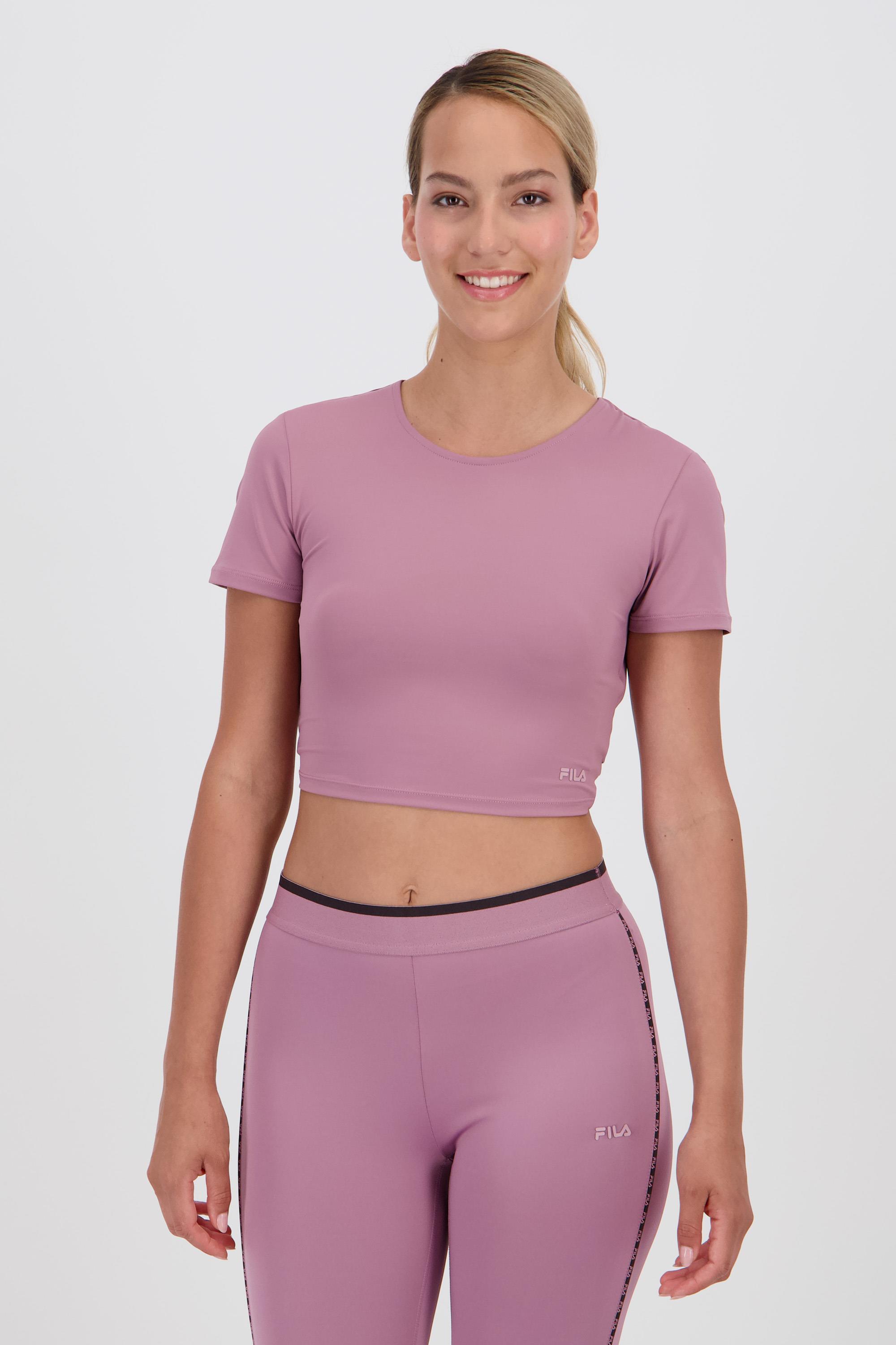 Fila Studio - Rojo - Camiseta Crop Top Mujer talla XS