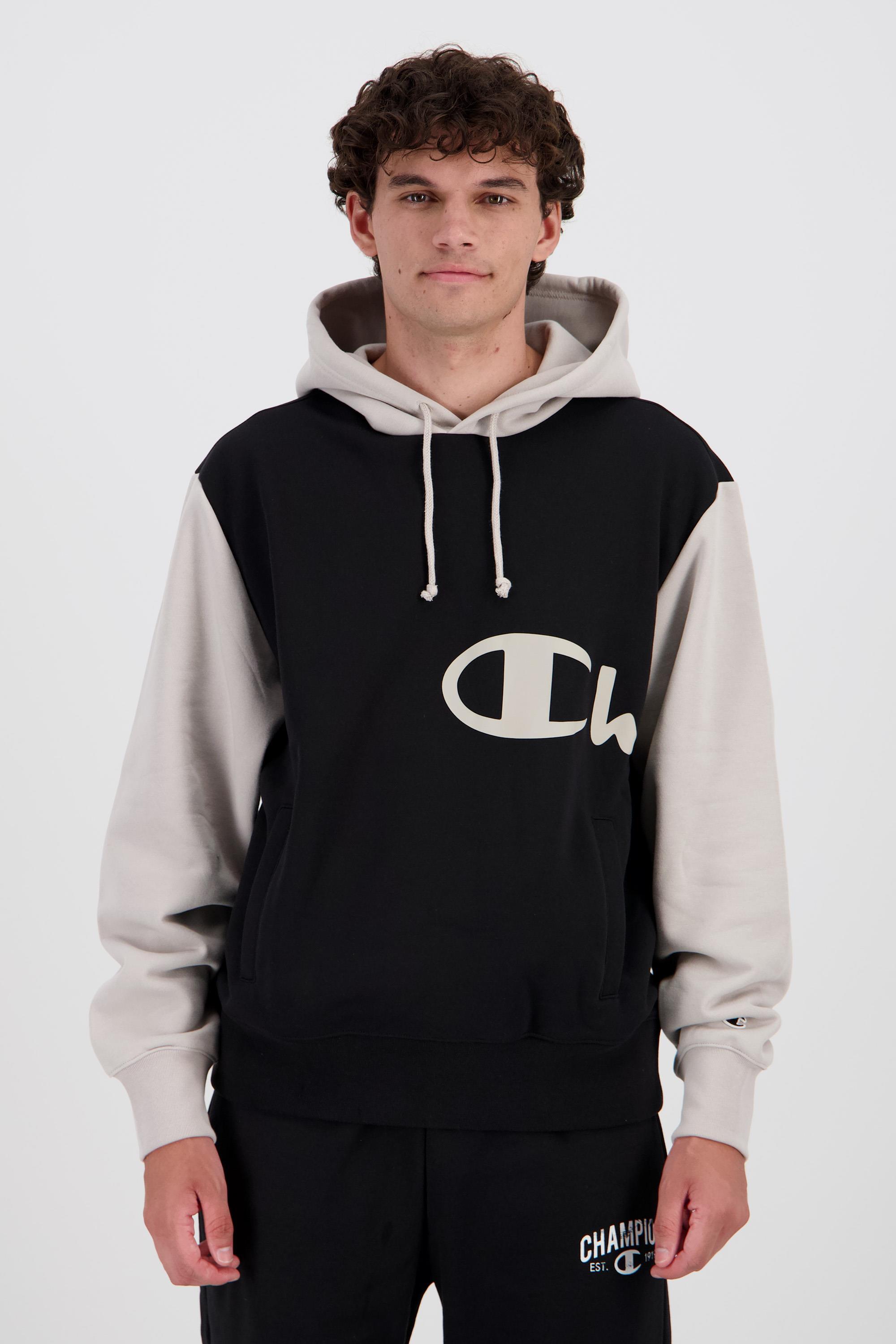 Champion Block - Negro - Sudadera Capucha Hombre talla XL