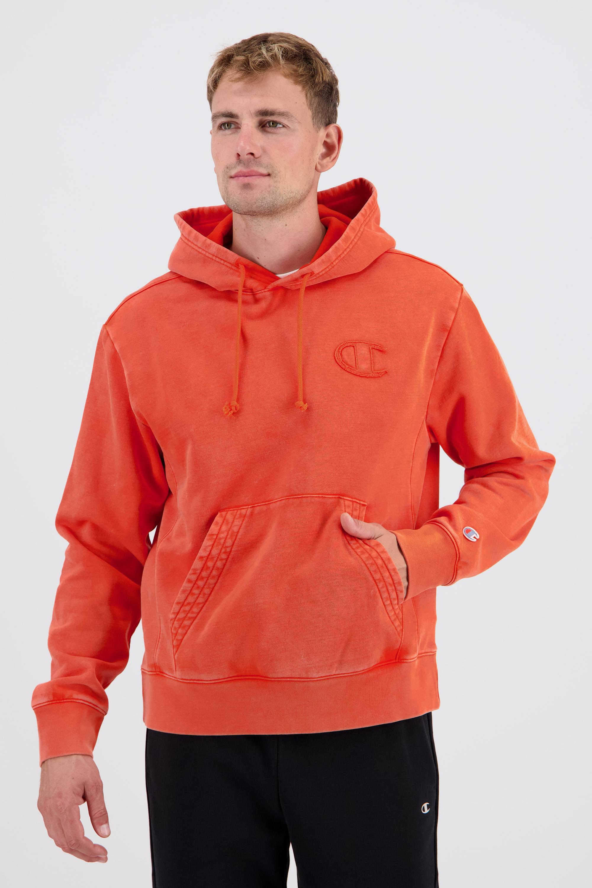 Champion Washed - Naranja - Sudadera Capucha Hombre talla S