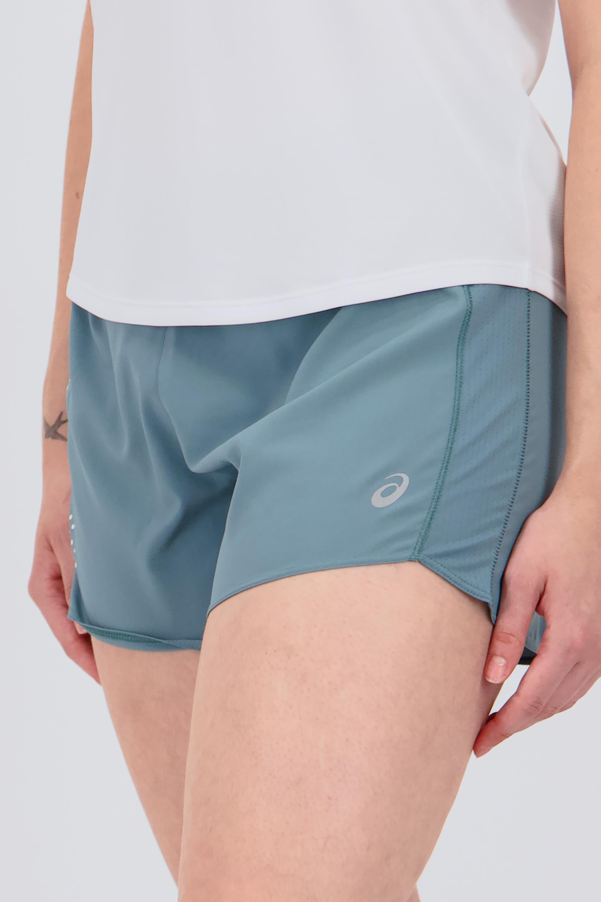 Pantalón Corto Asics - Verde - Pantalón Mujer talla S