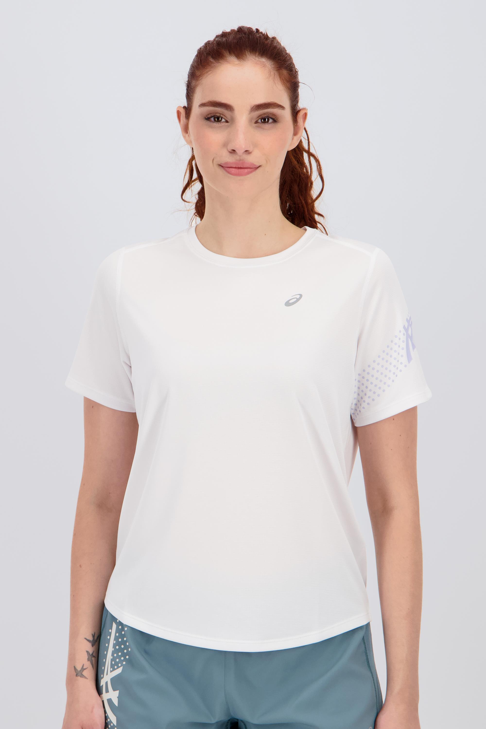 Camiseta Asics - Blanco - Camiseta Running Mujer talla L