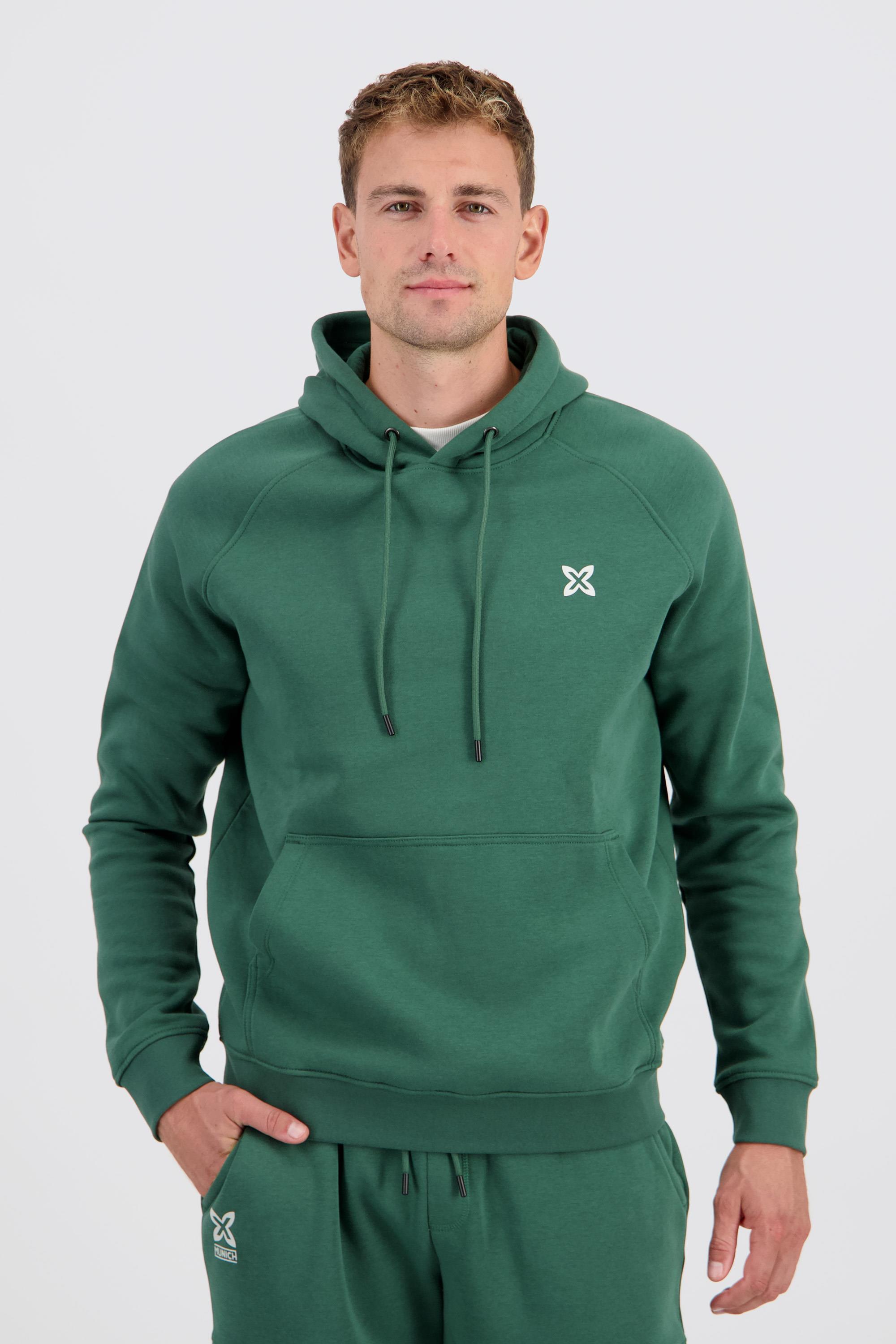 Munich Back Logo - Verde - Sudadera Capucha Hombre talla XL