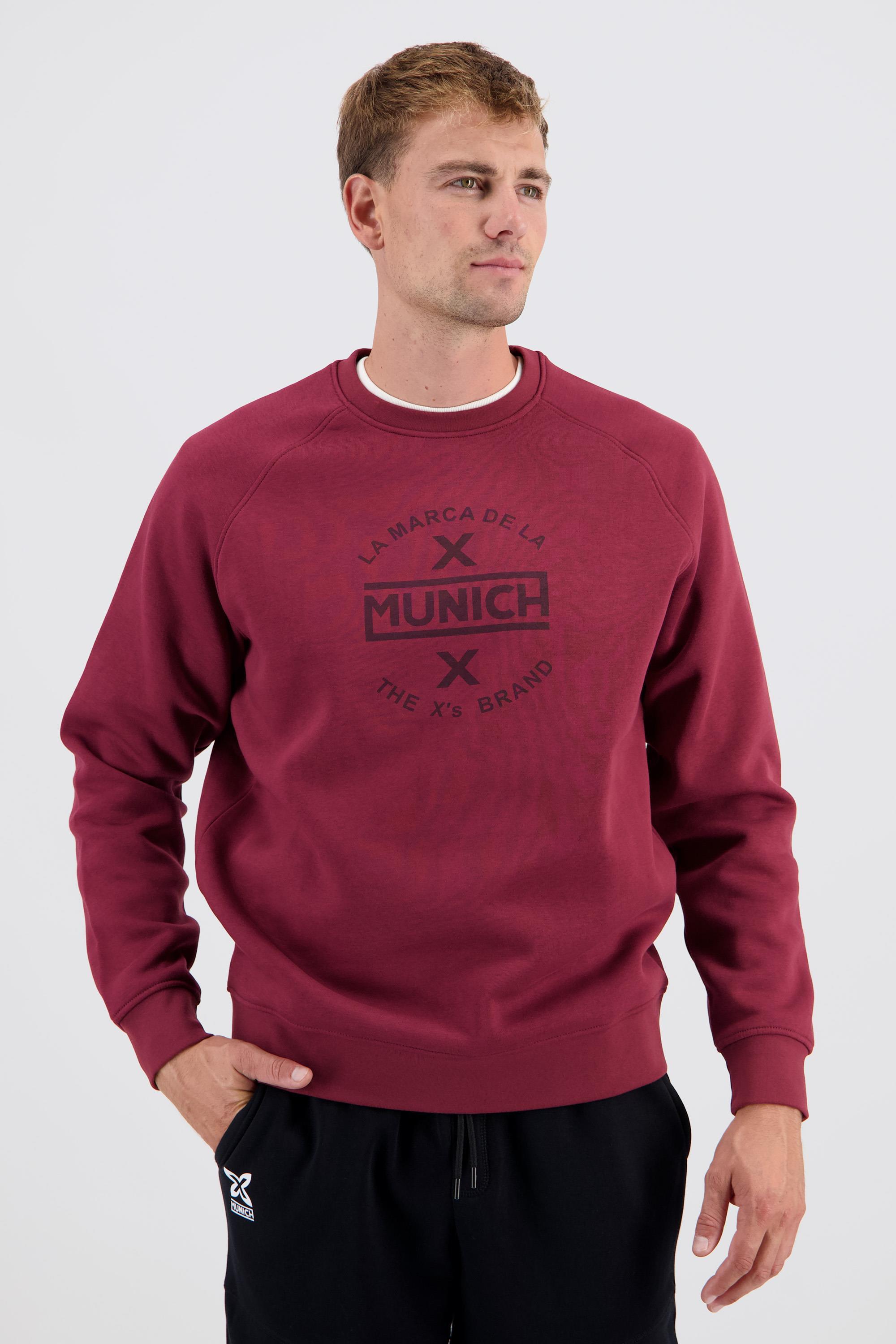 Sudadera Munich - Rojo - Sudadera Algodón Hombre talla L