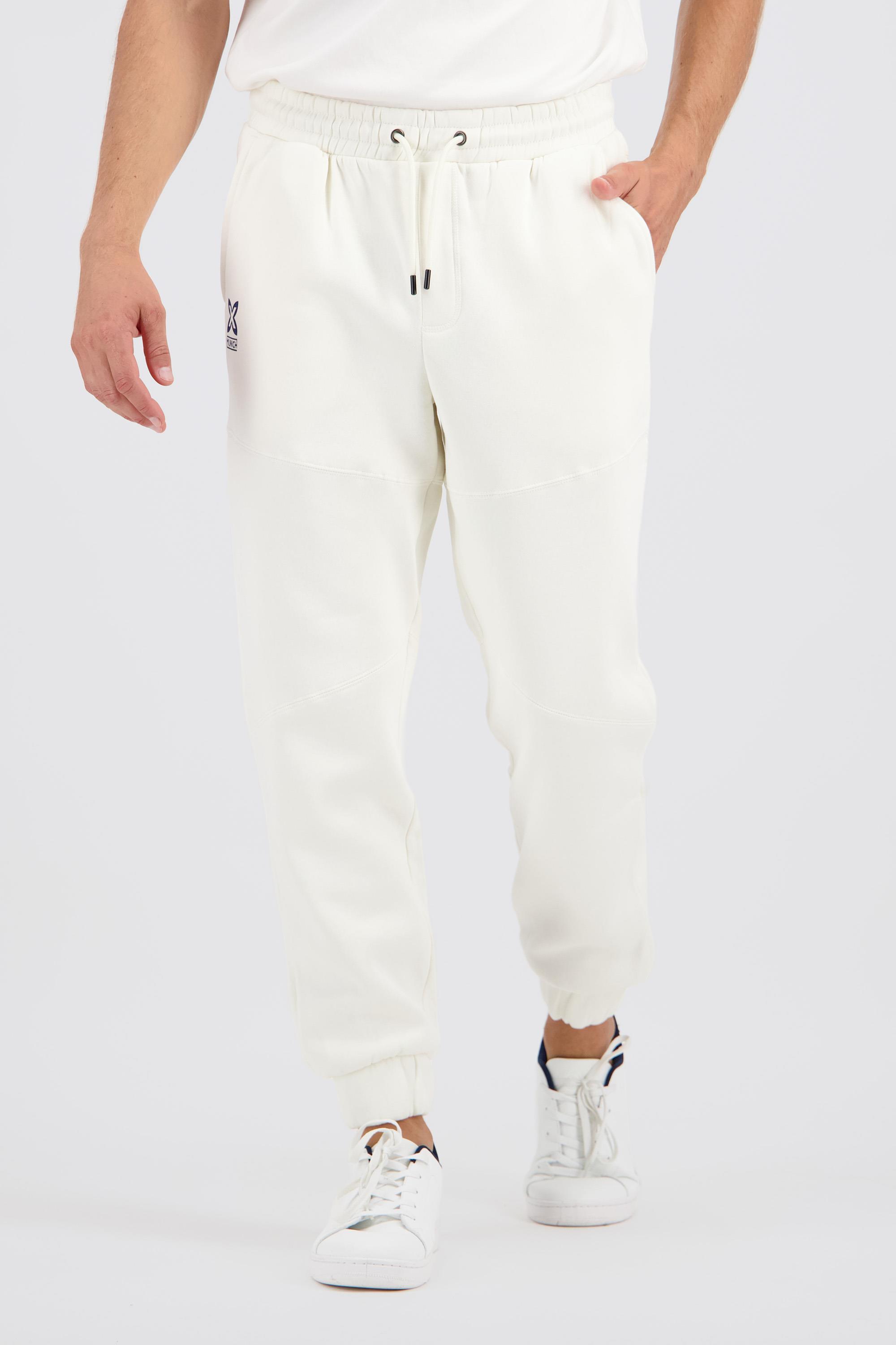 Pantalón Chándal Munich - Blanco - Pantalón Hombre talla S