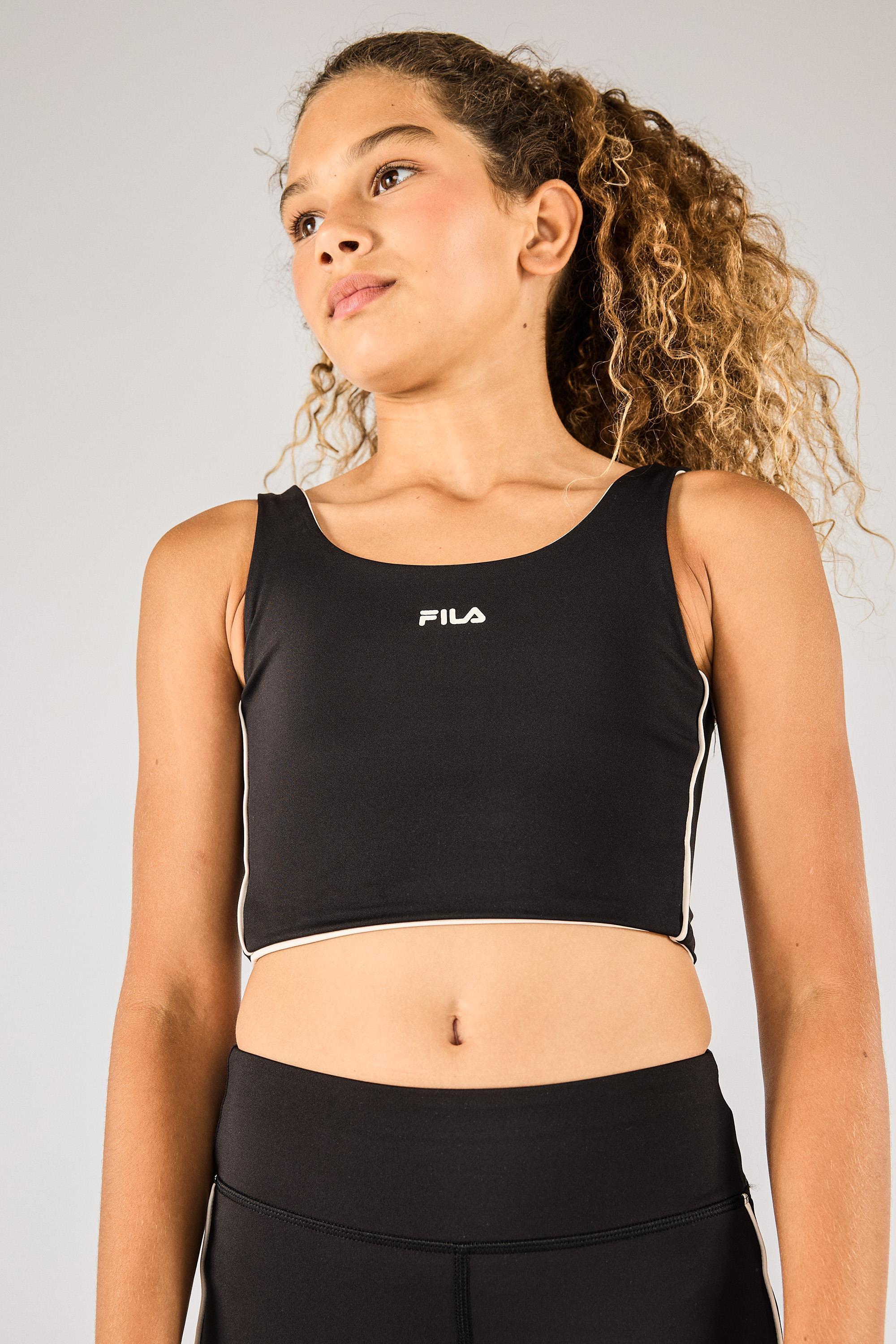 Top Fila - Negro - Top Reversible Niña talla 8
