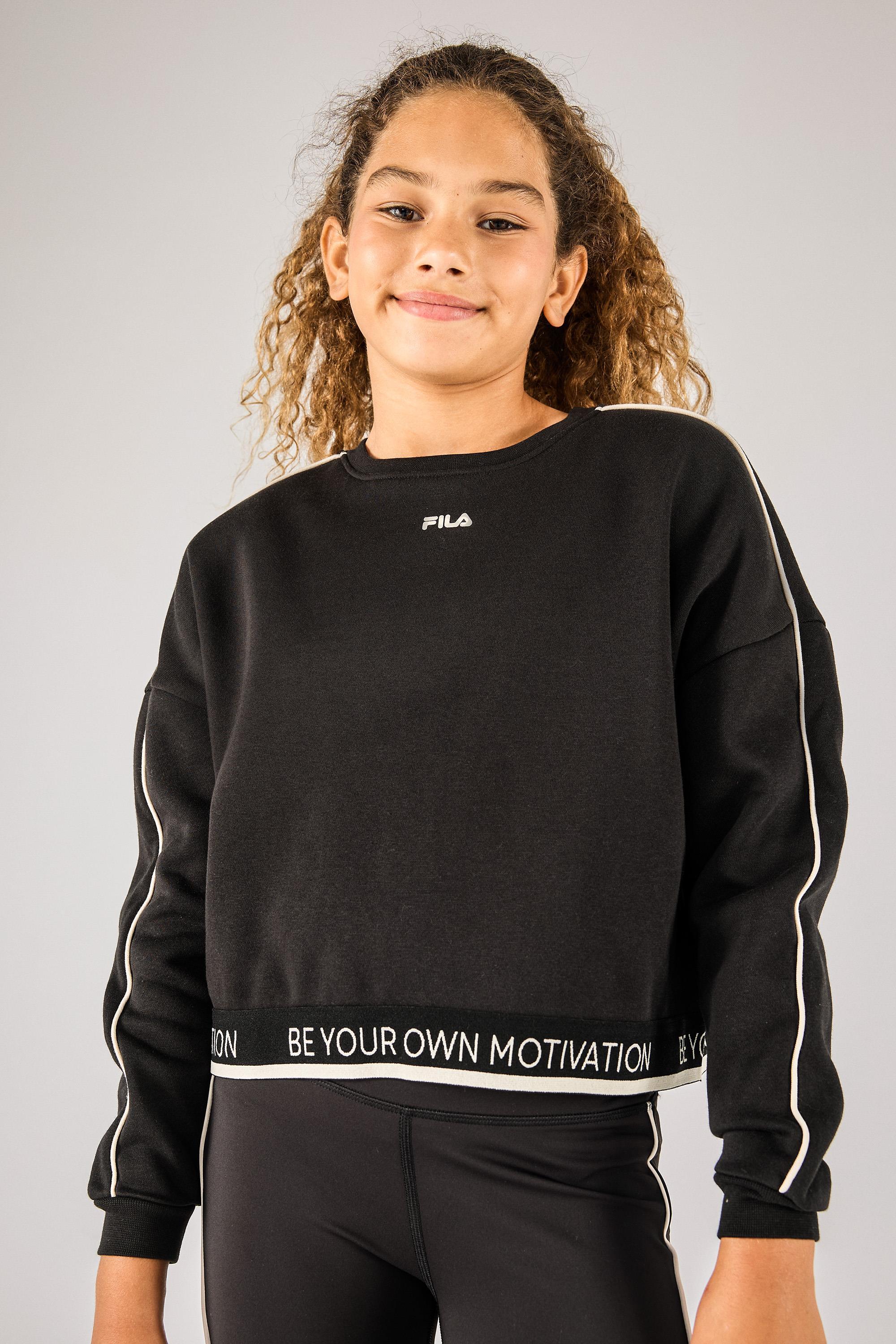 Sudadera Fila - Negro - Sudadera Felpa Niña talla 8