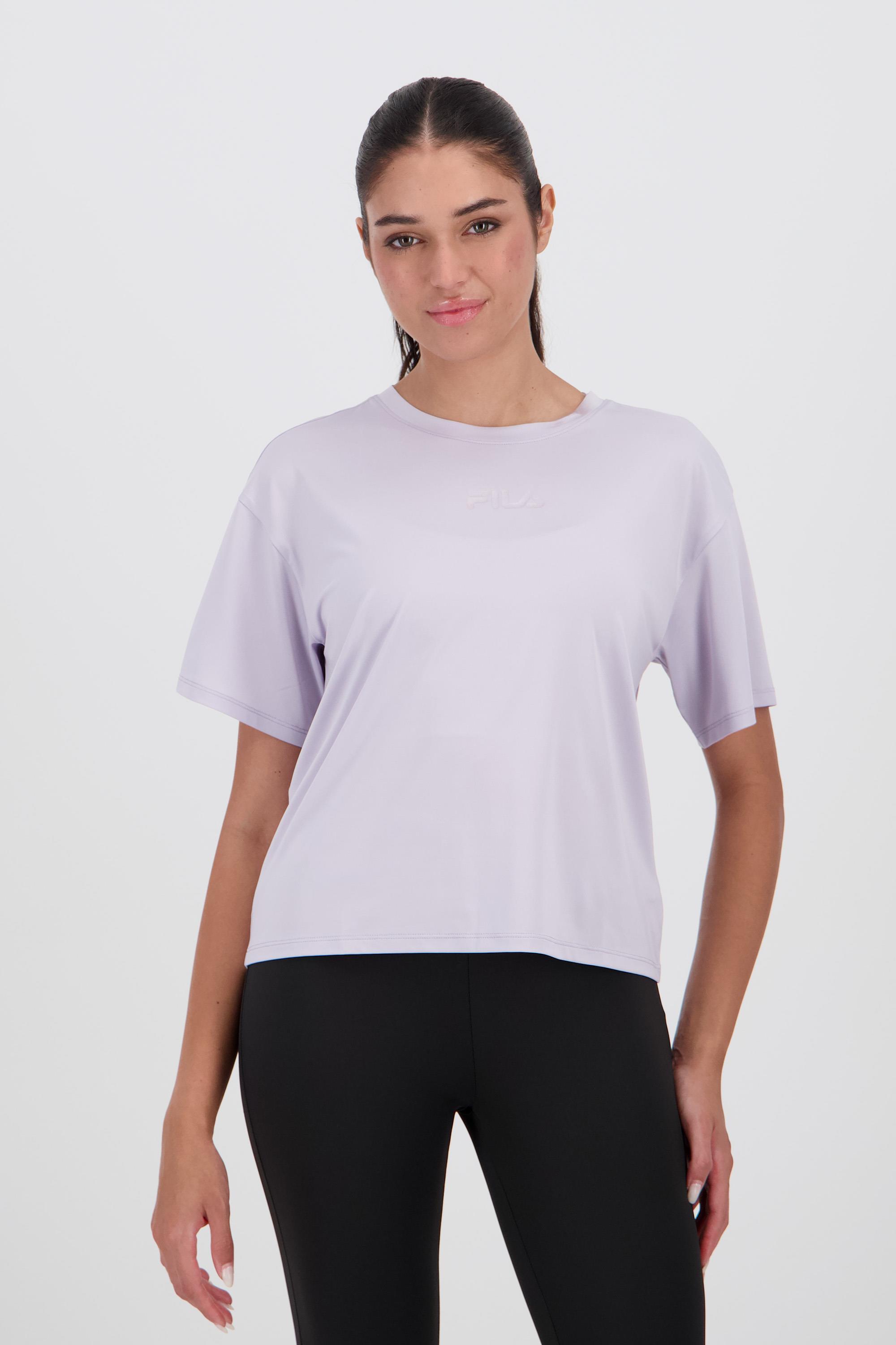 Fila Basic - Morado - Camiseta Fitness Mujer talla S
