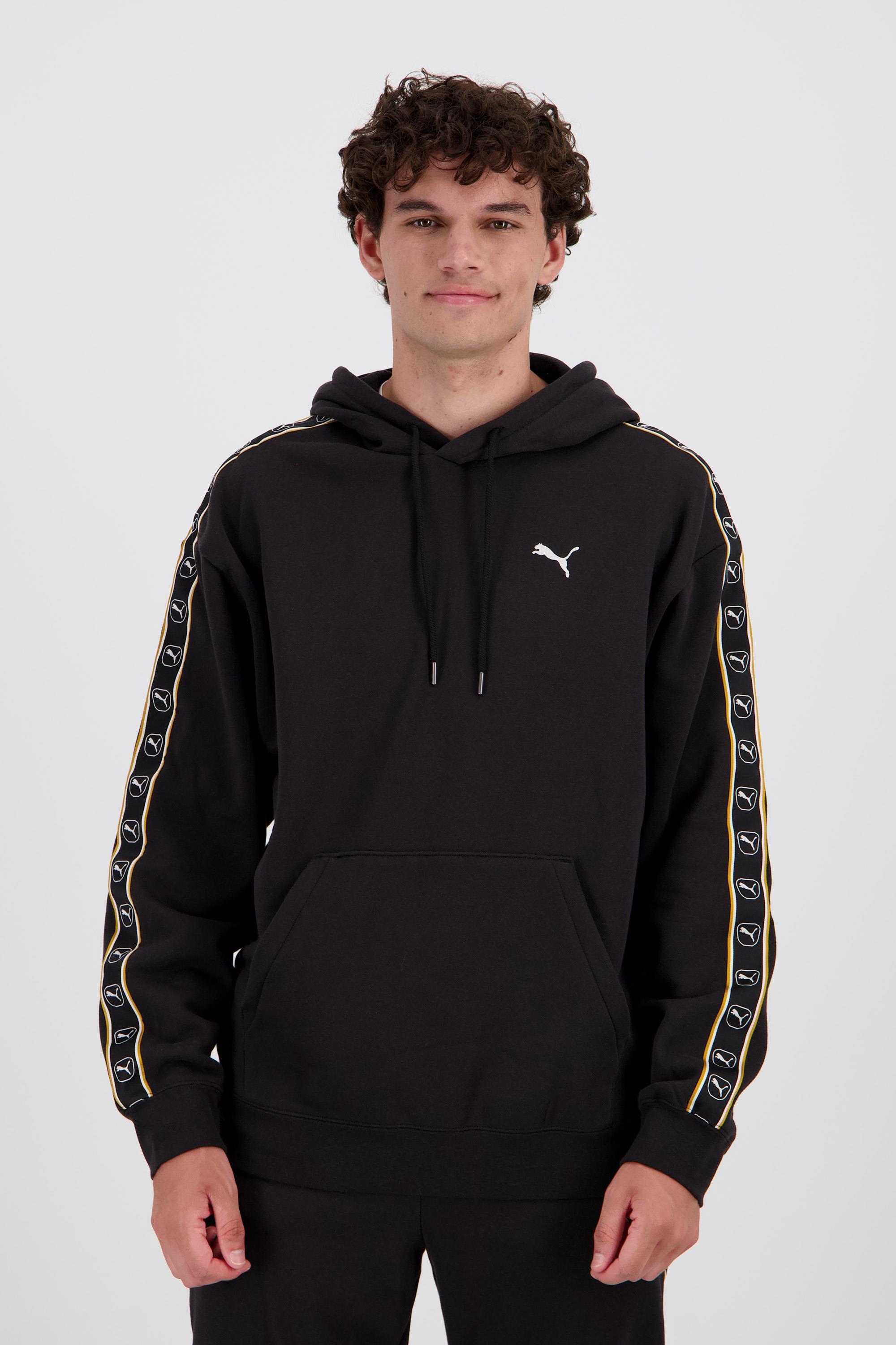 Puma Tape - Negro - Sudadera Capucha Hombre talla L
