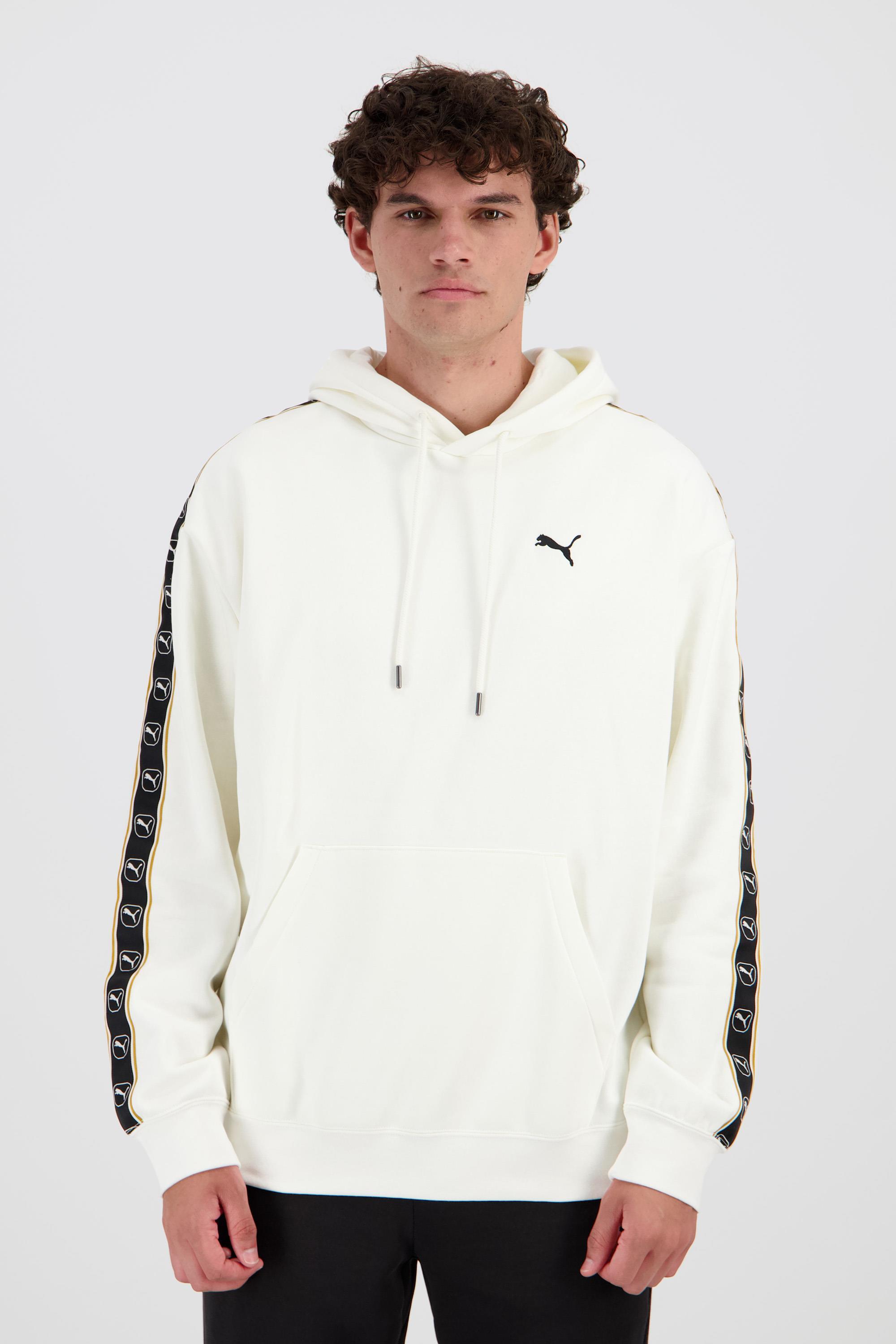 Puma Tape - Blanco - Sudadera Capucha Hombre talla XL