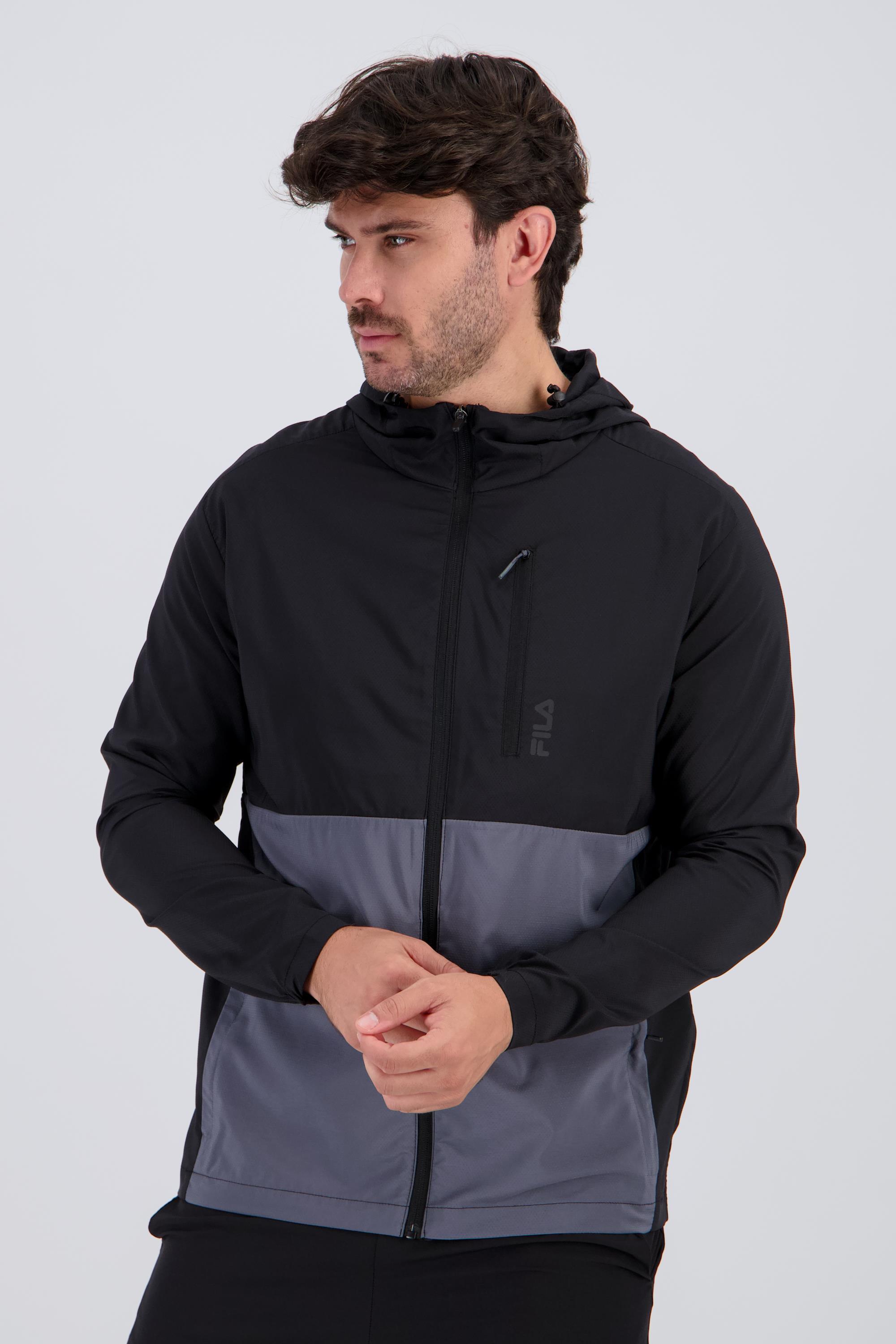 Fila Bloque - Negro - Cortaviento Running Hombre talla XL