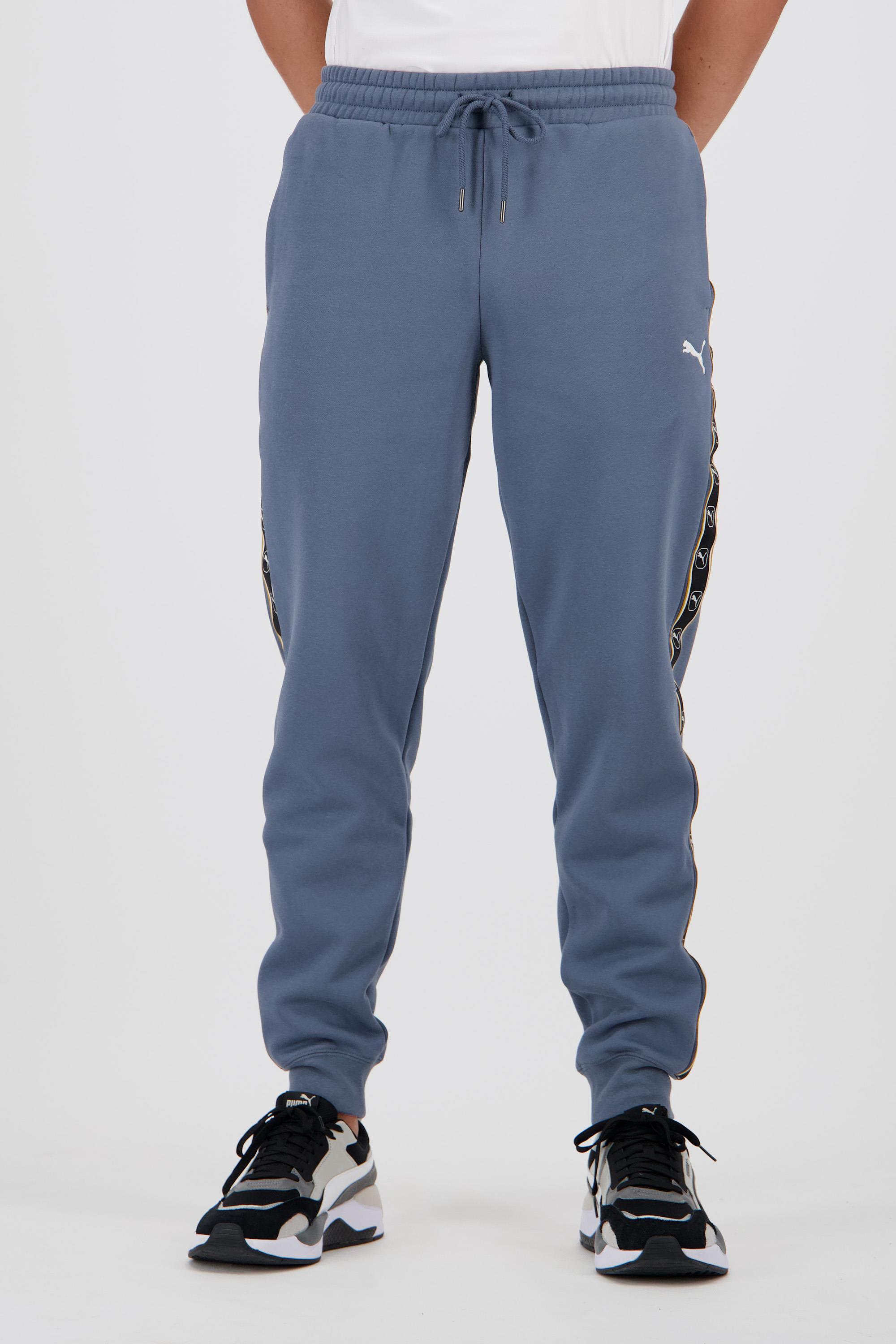 Puma Tape - Azul - Pantalón Chándal Hombre talla M