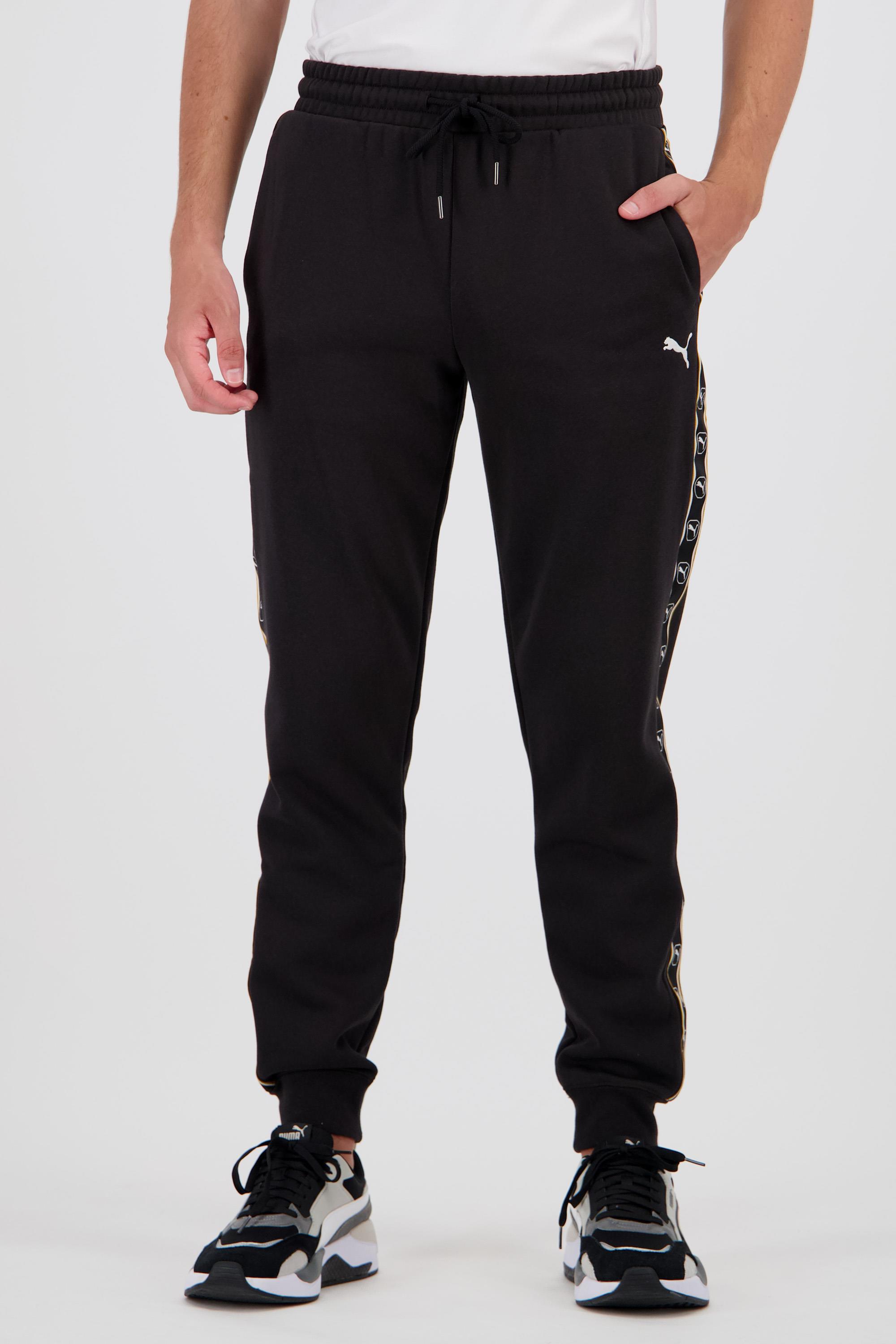 Puma Tape - Negro - Pantalón Chándal Hombre talla M