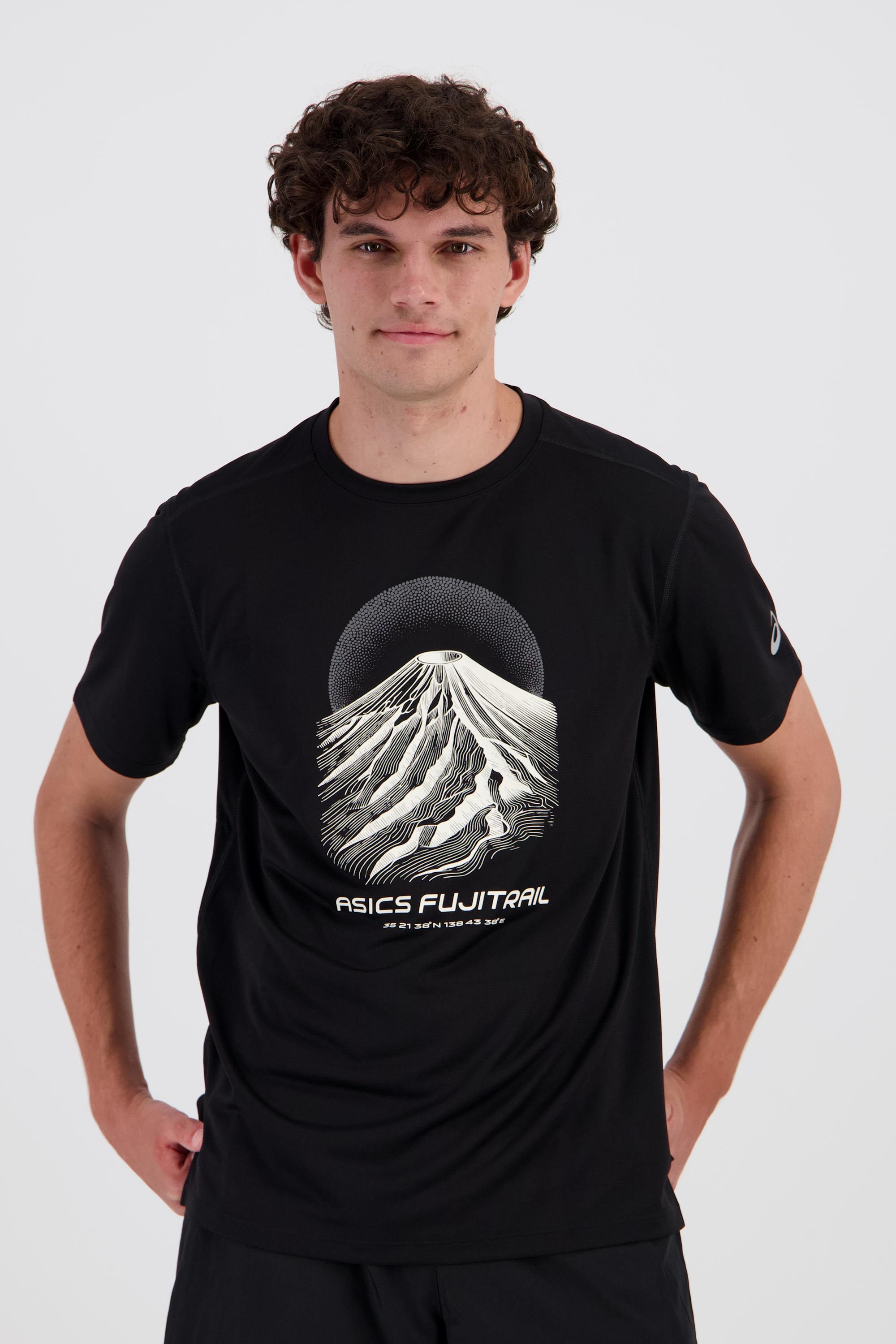 Asics Fujitrail - Negro - Camiseta Running Hombre talla XL