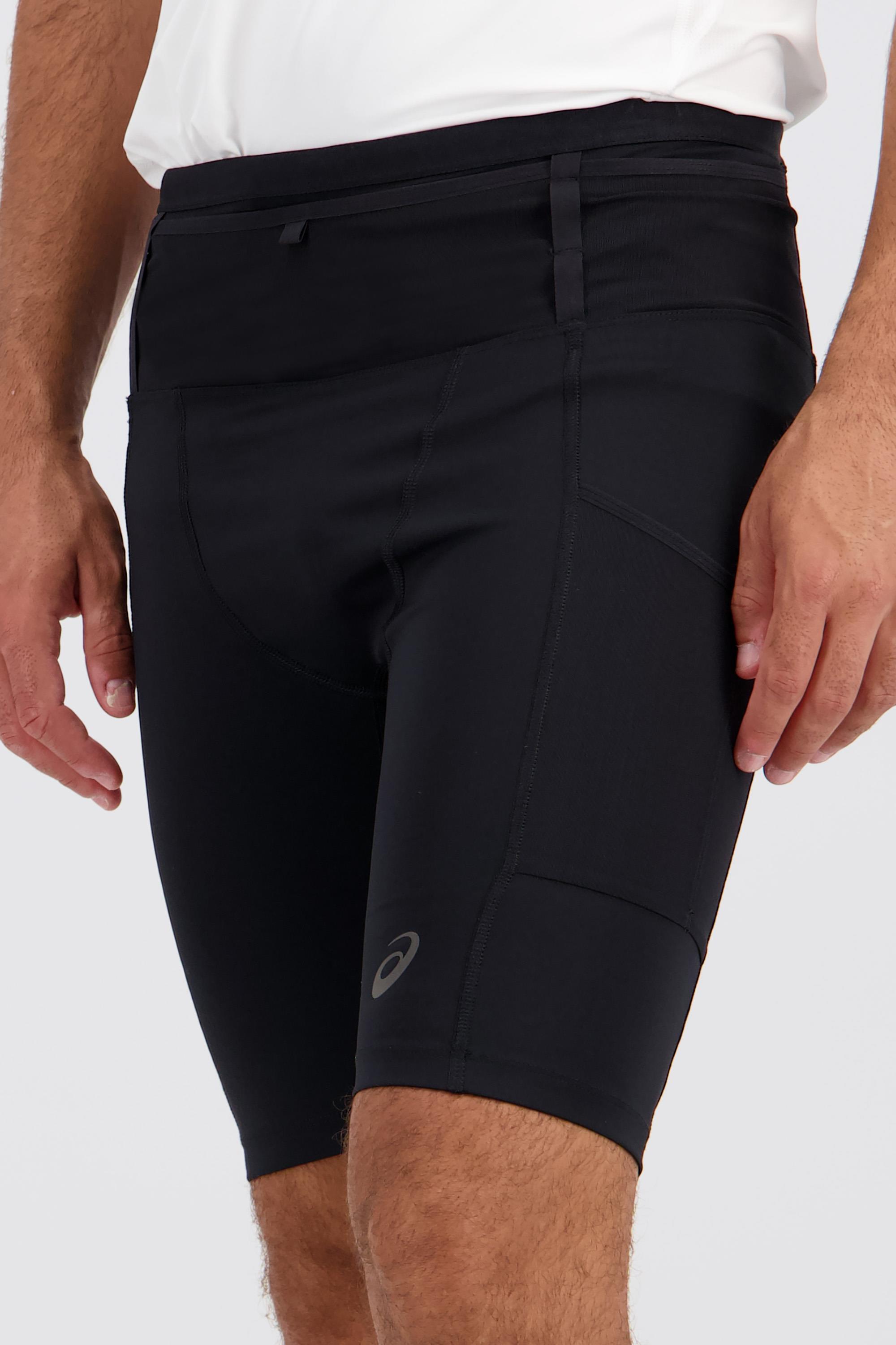 Asics Fujitrail Elite - Negro - Mallas Cortas Hombre talla S