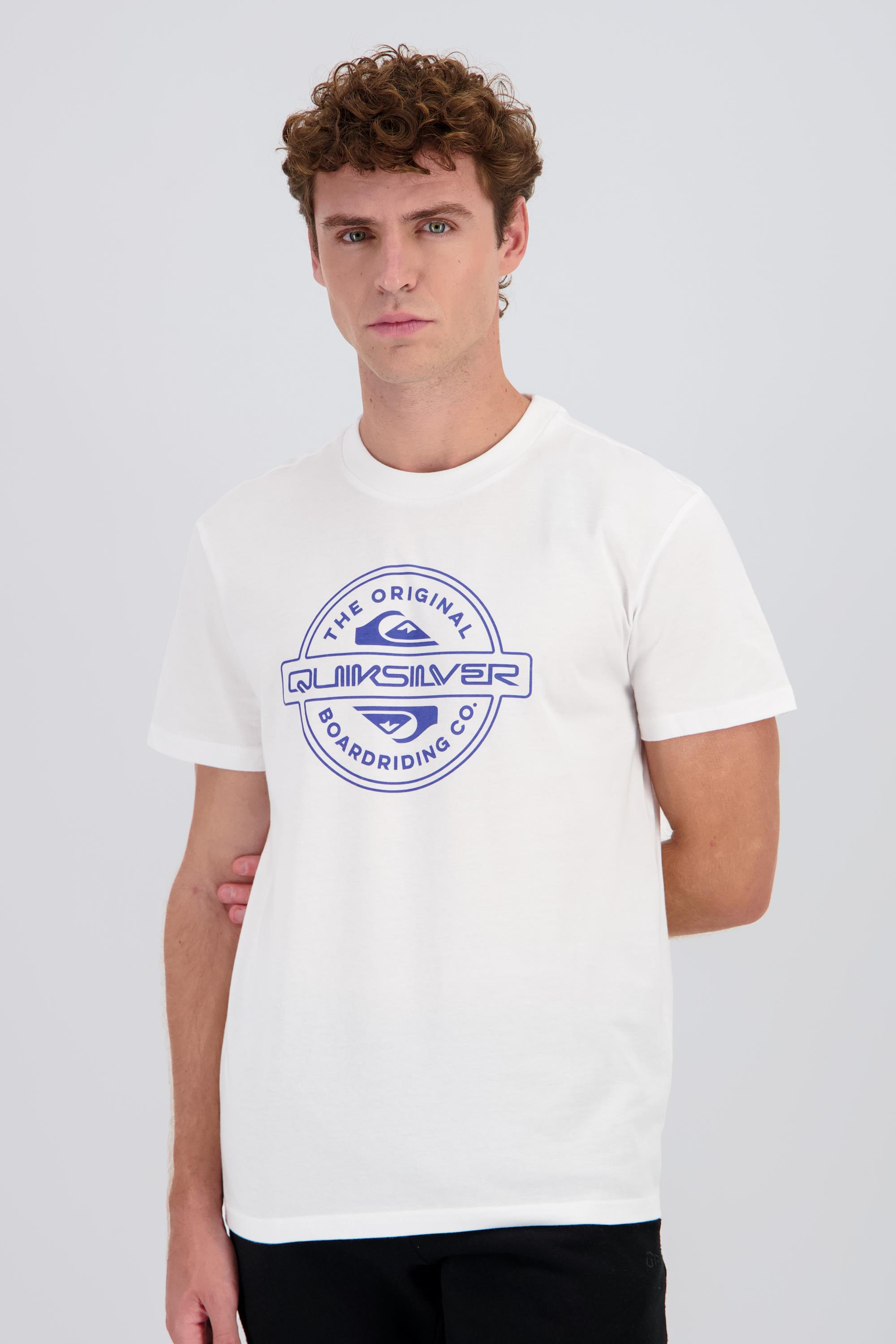 Camiseta Quiksilver - Blanco - Camiseta Hombre talla S