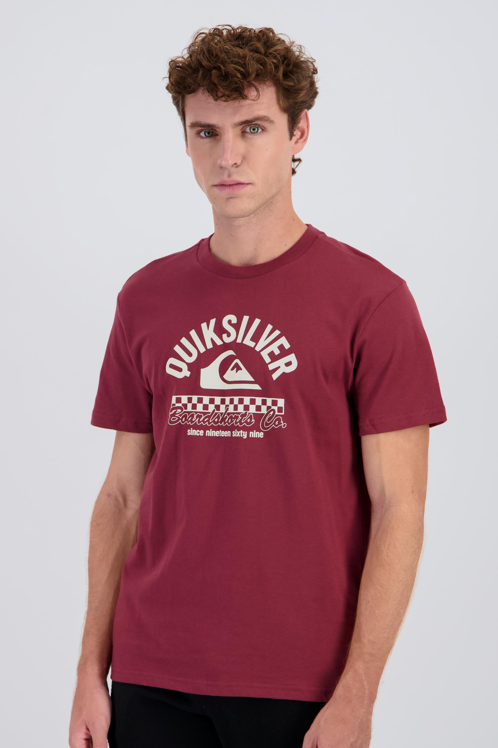 Camiseta Quiksilver - Rojo - Camiseta Algodón Hombre talla XL