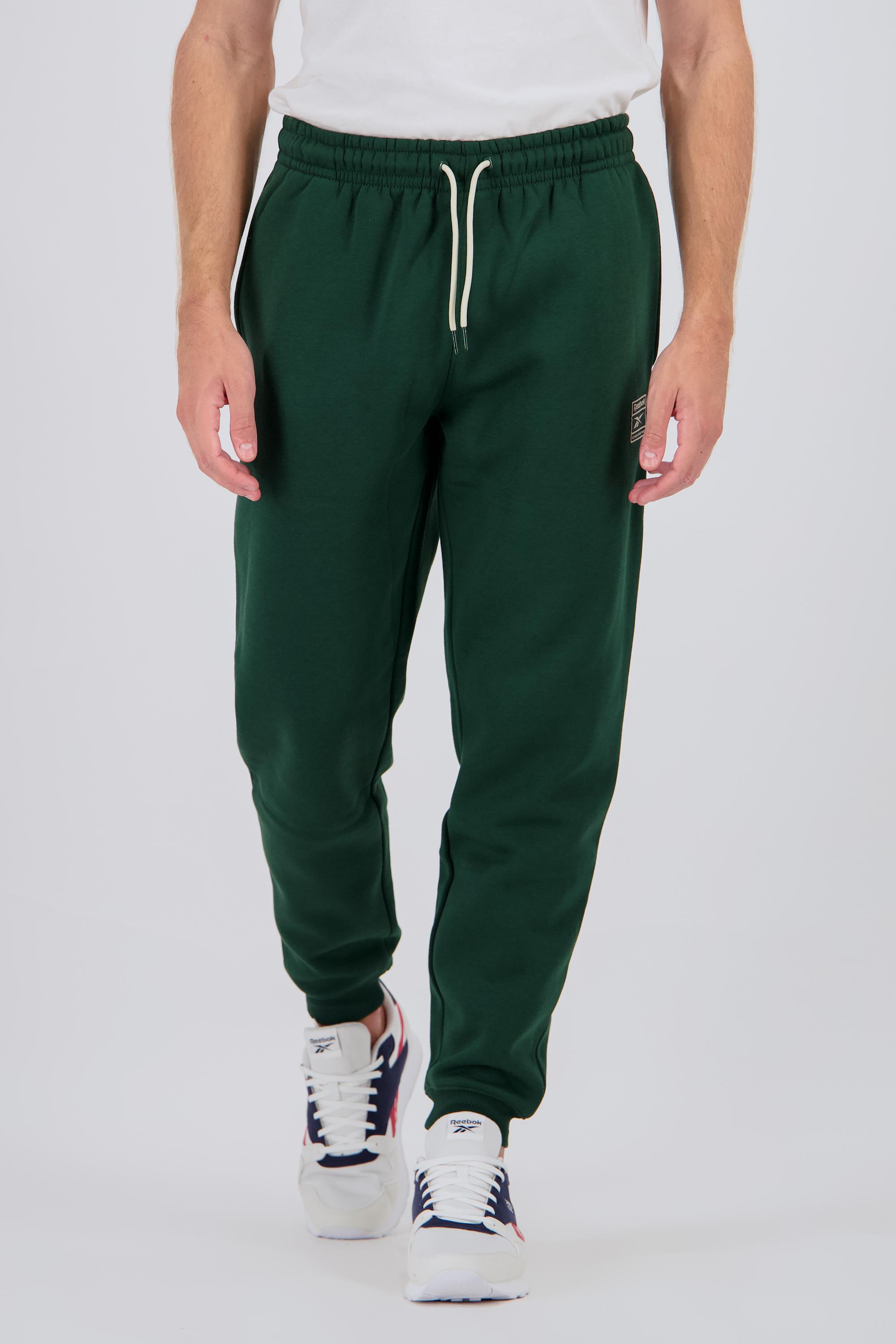 Reebok Badge - Verde - Pantalón Algodón Hombre talla XL
