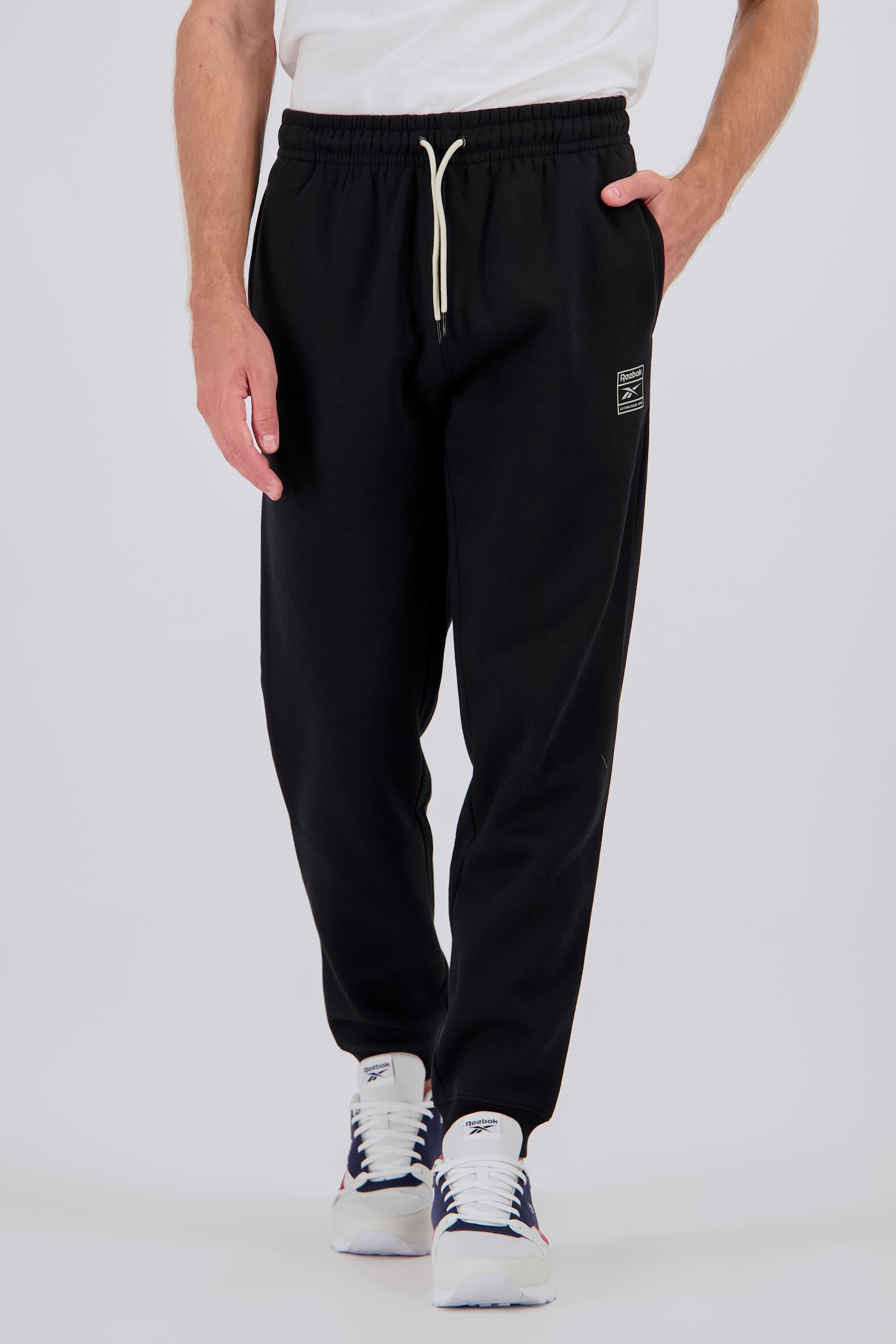 Reebok Badge - Negro - Pantalón Algodón Hombre talla L