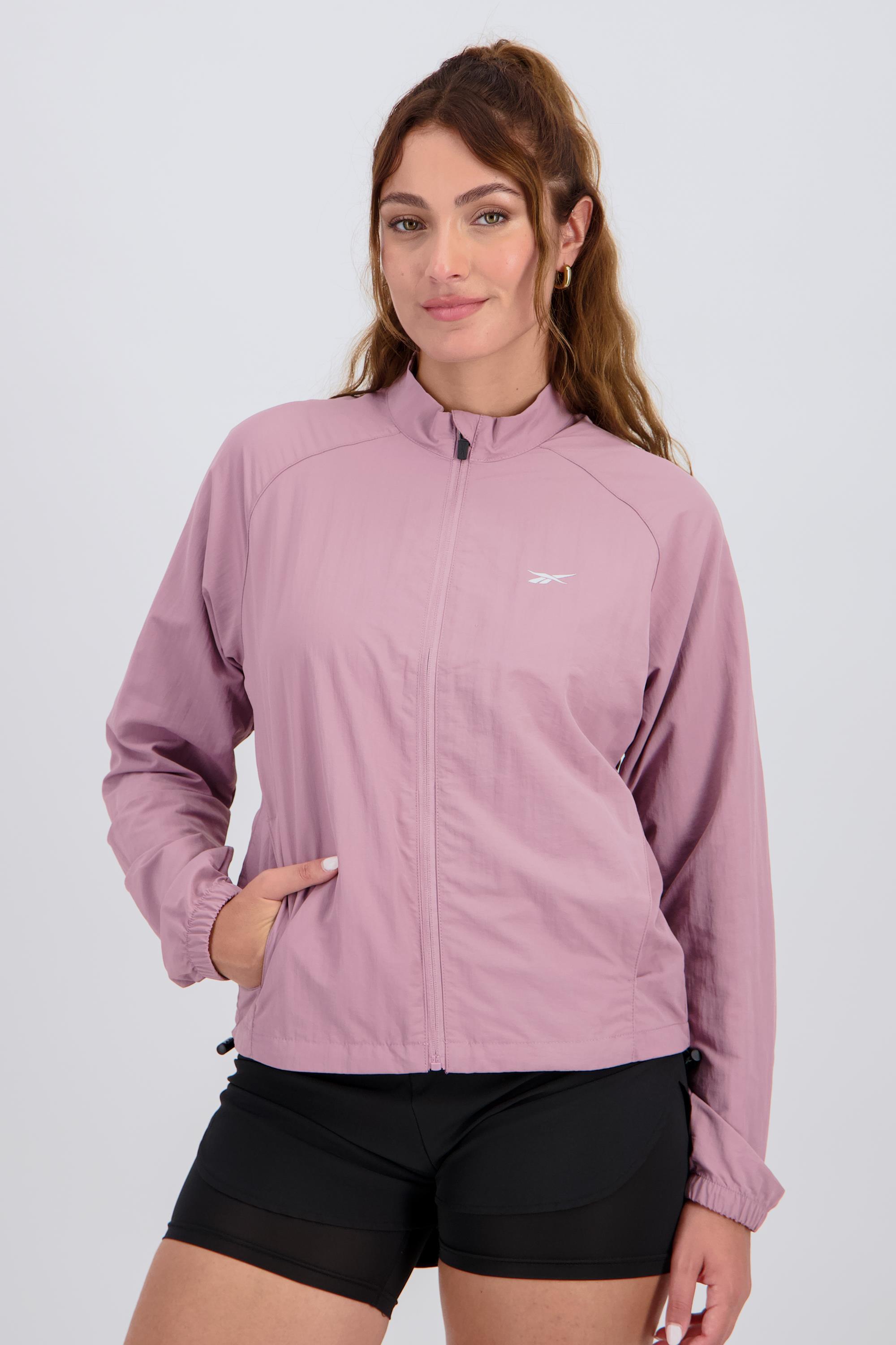 Hazel - Rosa - Cortavientos Running Mujer talla