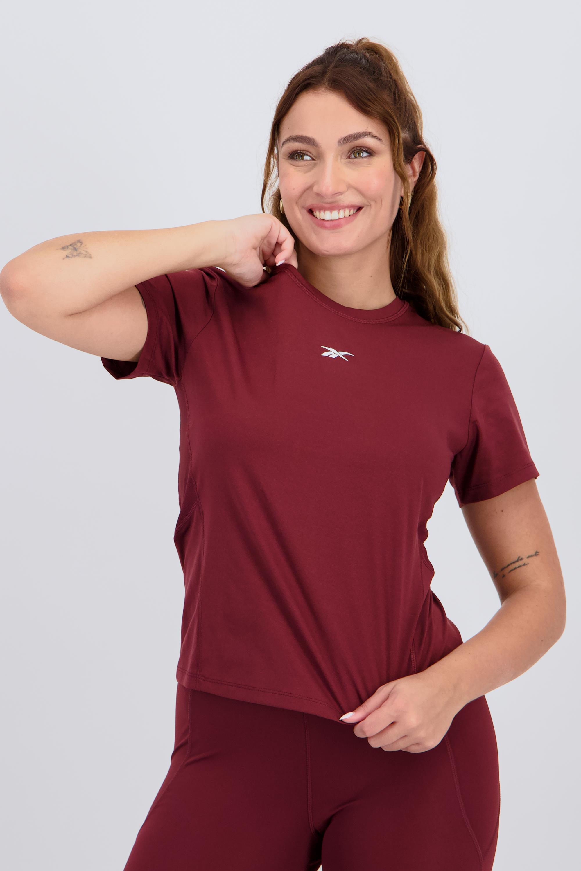 Clara - Rojo - Camiseta Running Mujer talla
