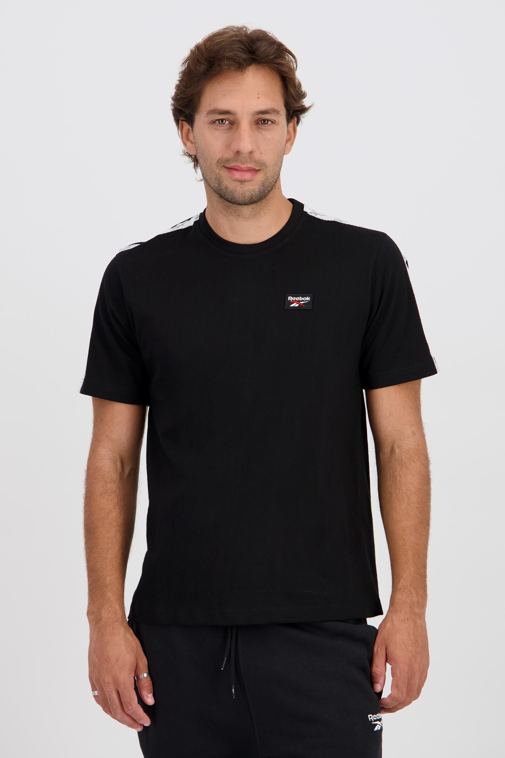 Reebok Tape - Negro - Camiseta Algodón Hombre talla XL
