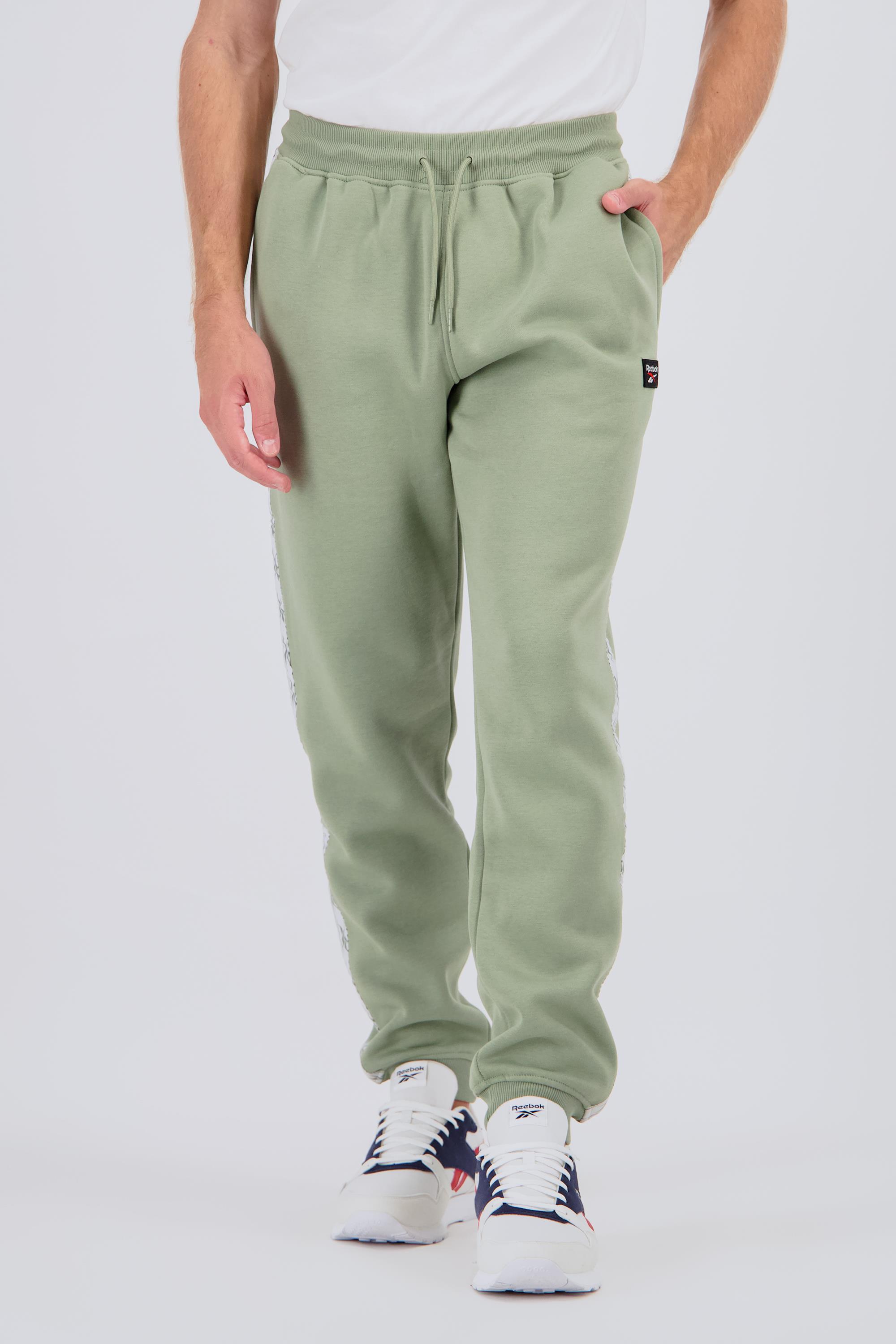 Reebok Tape - Verde - Pantalón Largo Hombre talla M