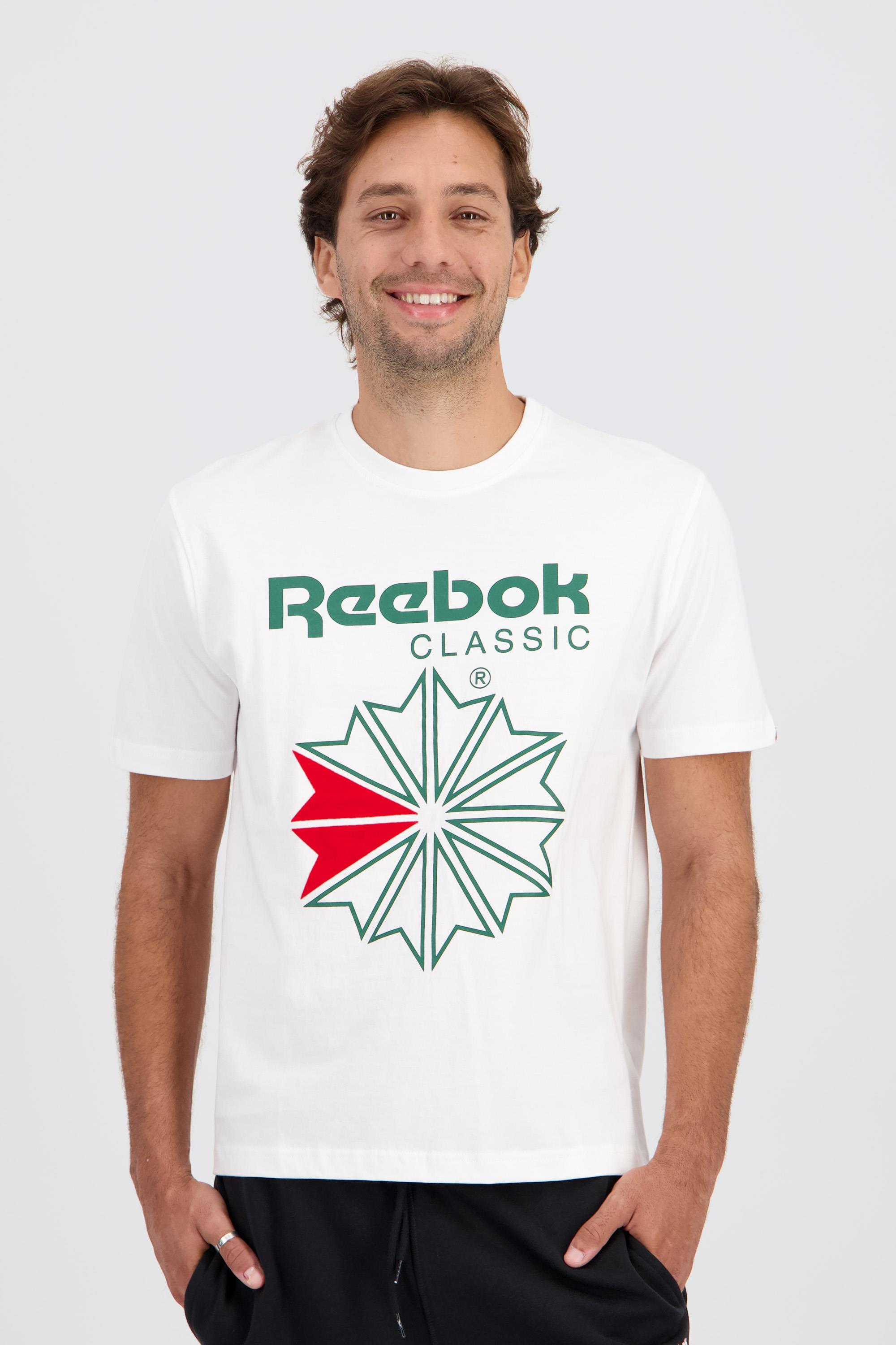 Reebok Miami - Blanco - Camiseta Algodón Hombre talla 2XL