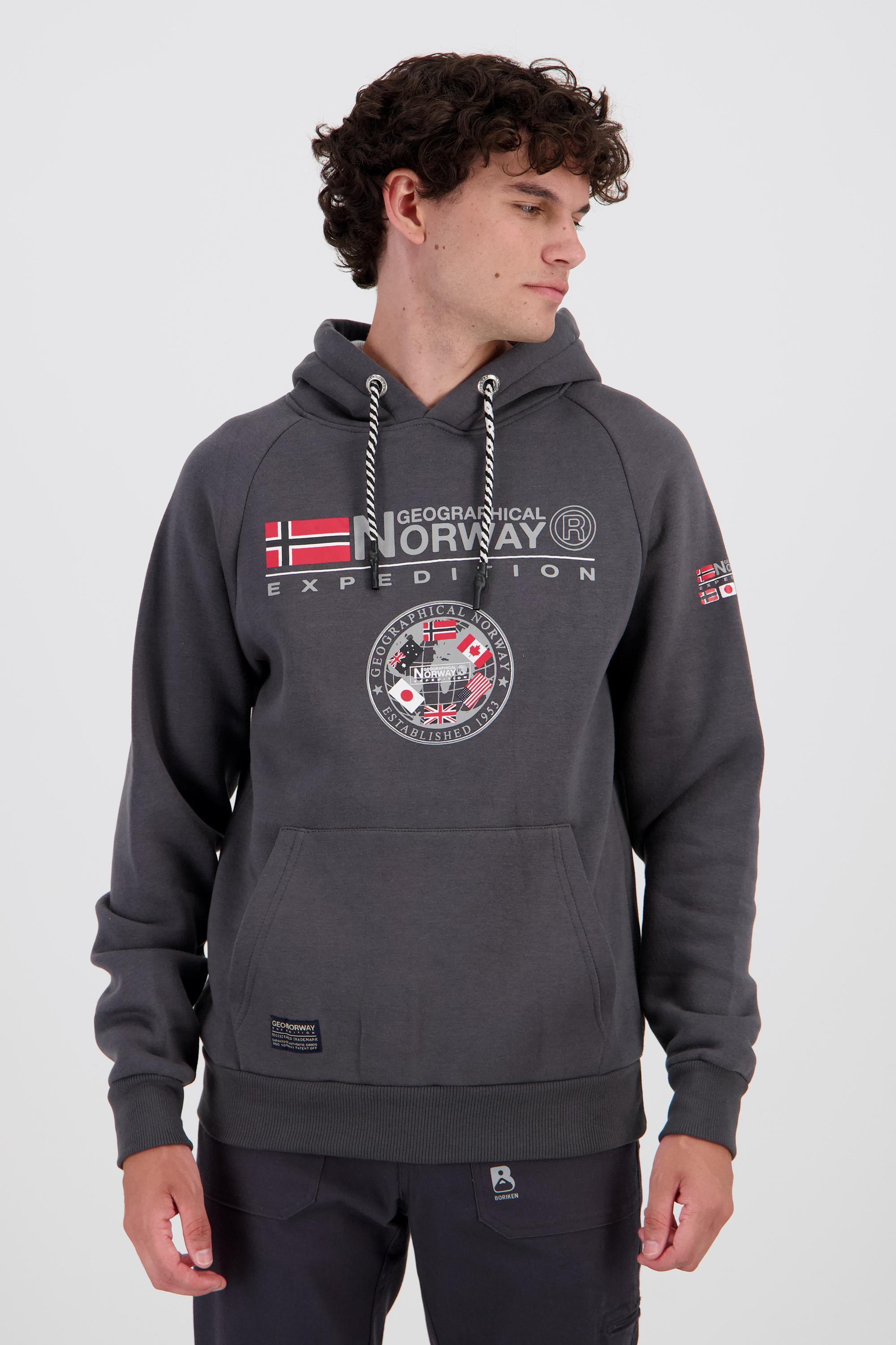Geographical Norway Gvick - Gris - Sudadera Hombre talla XL