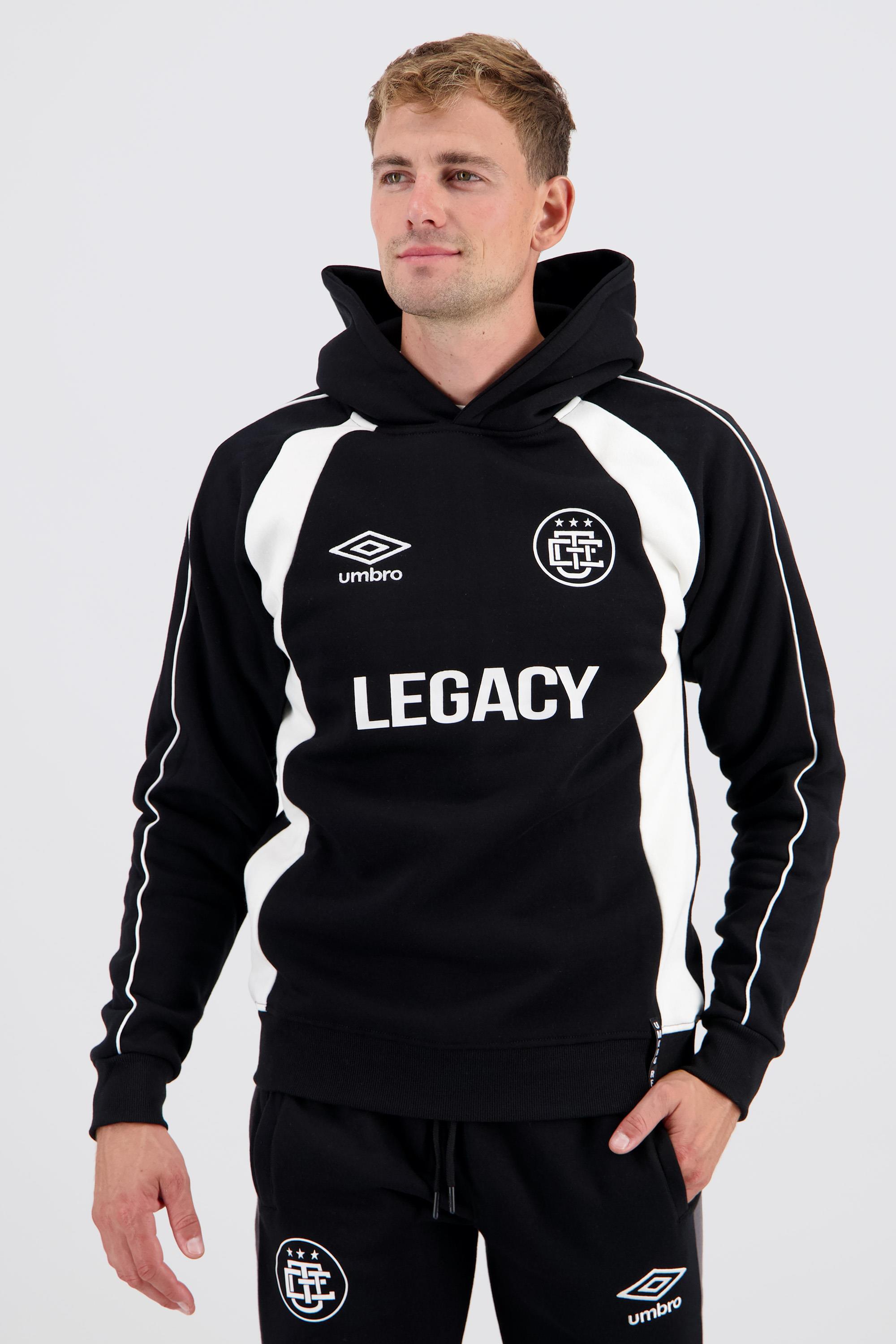 Umbro Retro - Negro - Sudadera Capucha Hombre talla XL