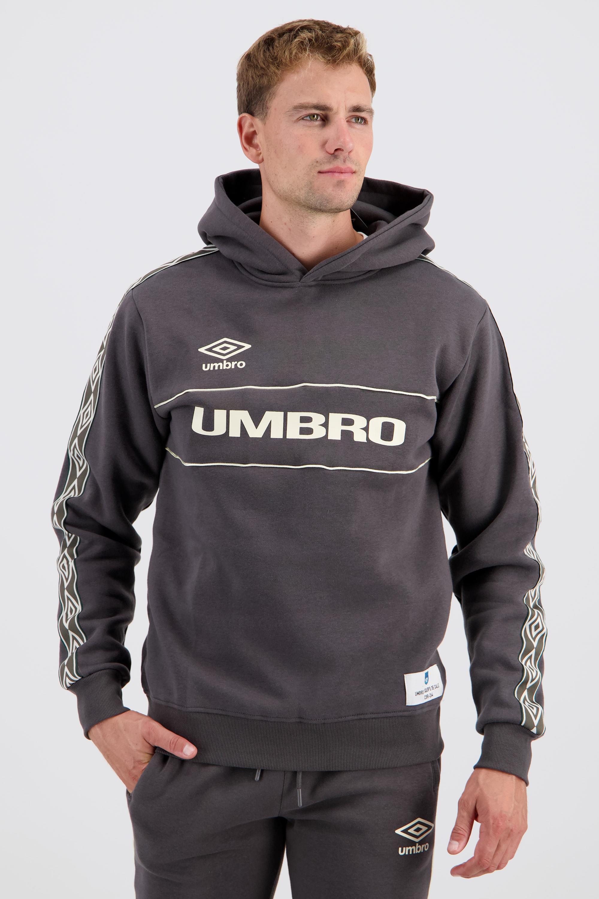 Umbro Retro - Gris - Sudadera Capucha Hombre talla S