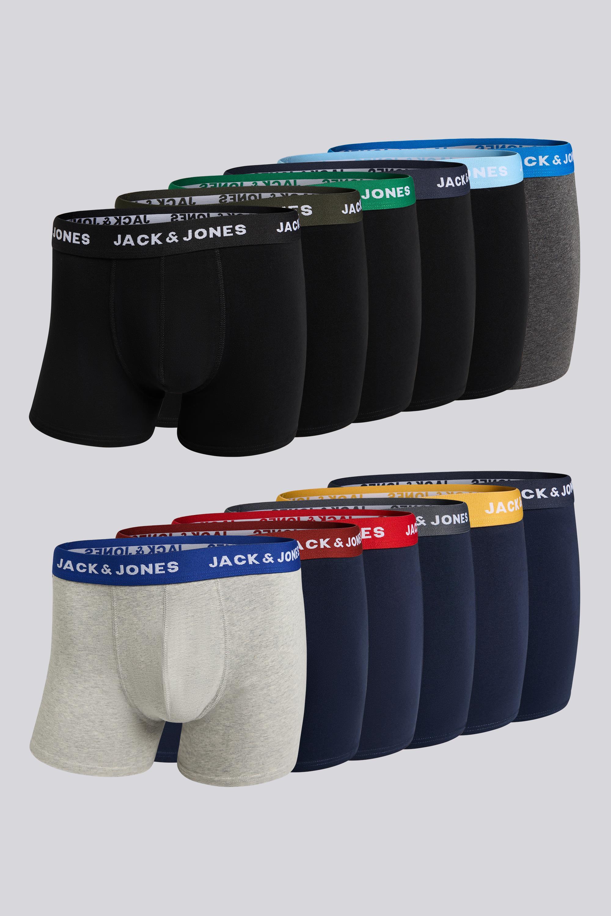 Jack & Jones Jacsolid Solid Pack 12 Bóxer Hombre talla S