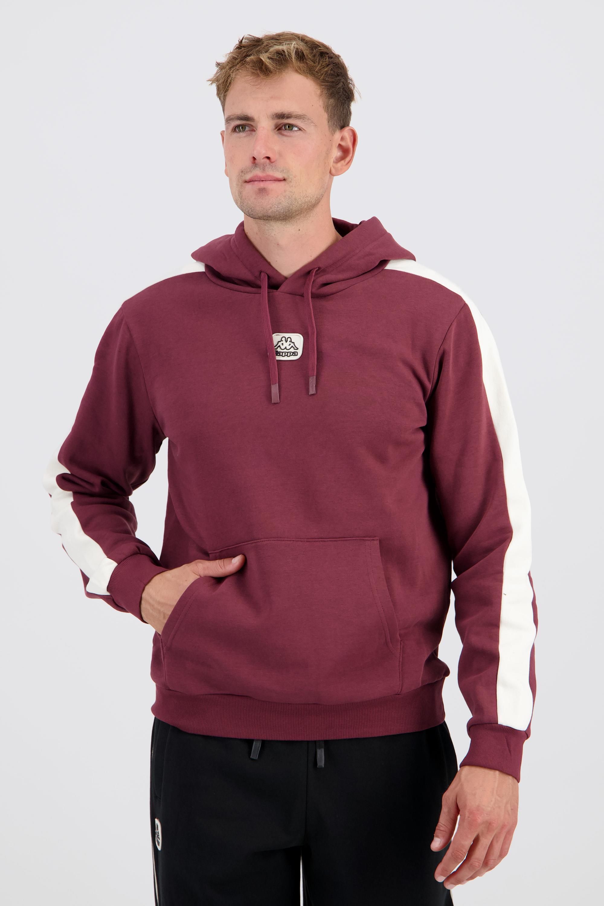 Kappa Patch - Rojo - Sudadera Capucha Hombre talla S