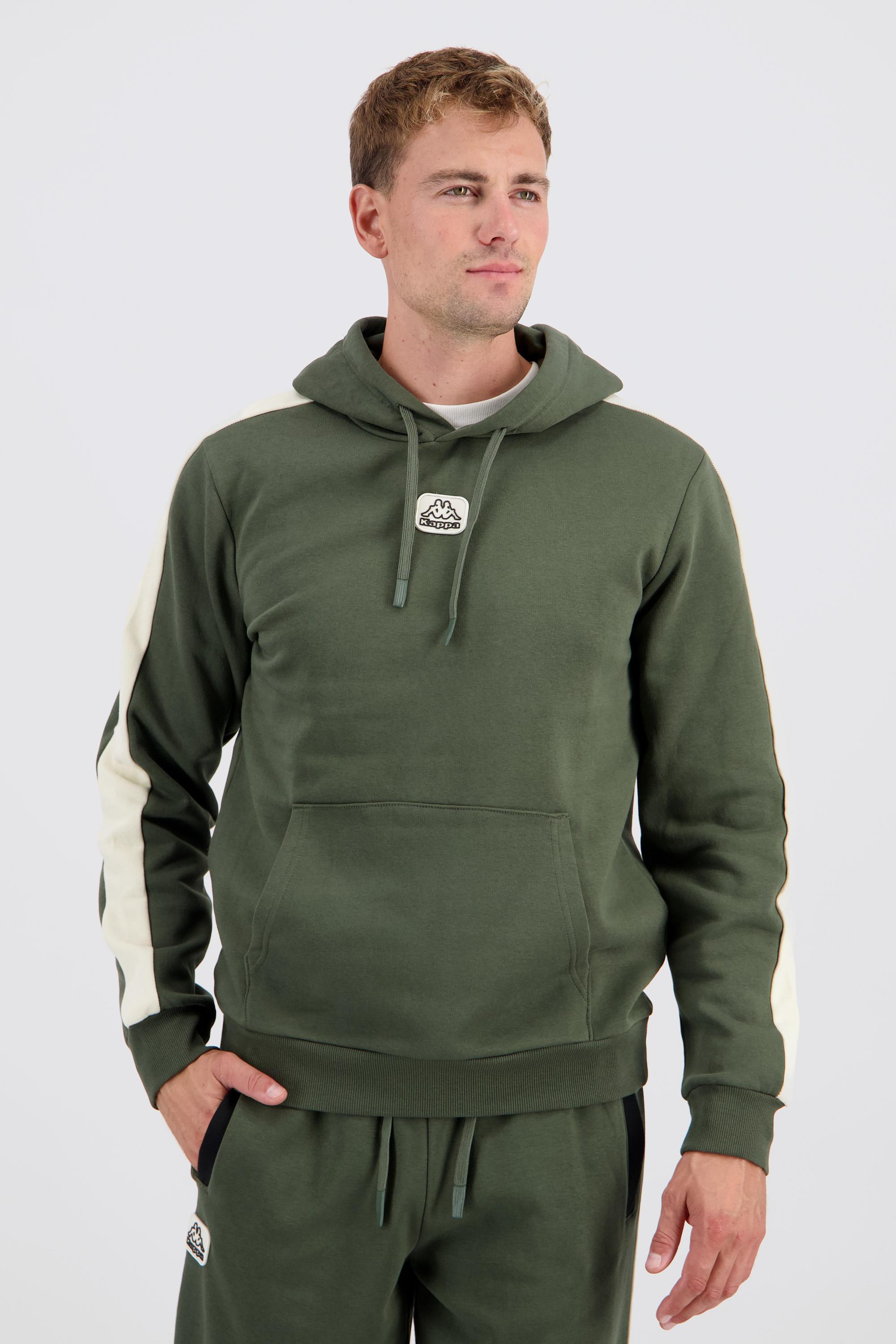 Kappa Patch - Kaki - Sudadera Capucha Hombre talla S