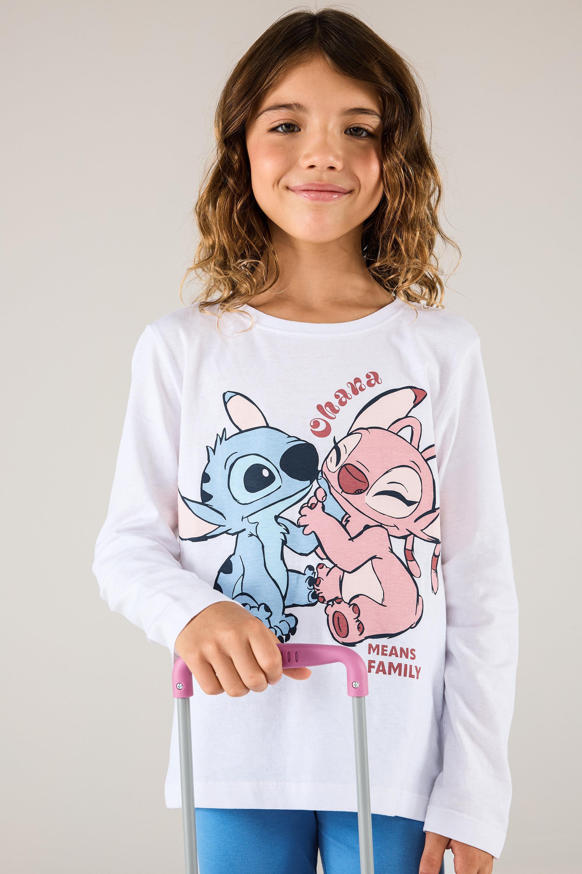 Camiseta Stitch - Blanco - Camiseta Niña Disney talla 6
