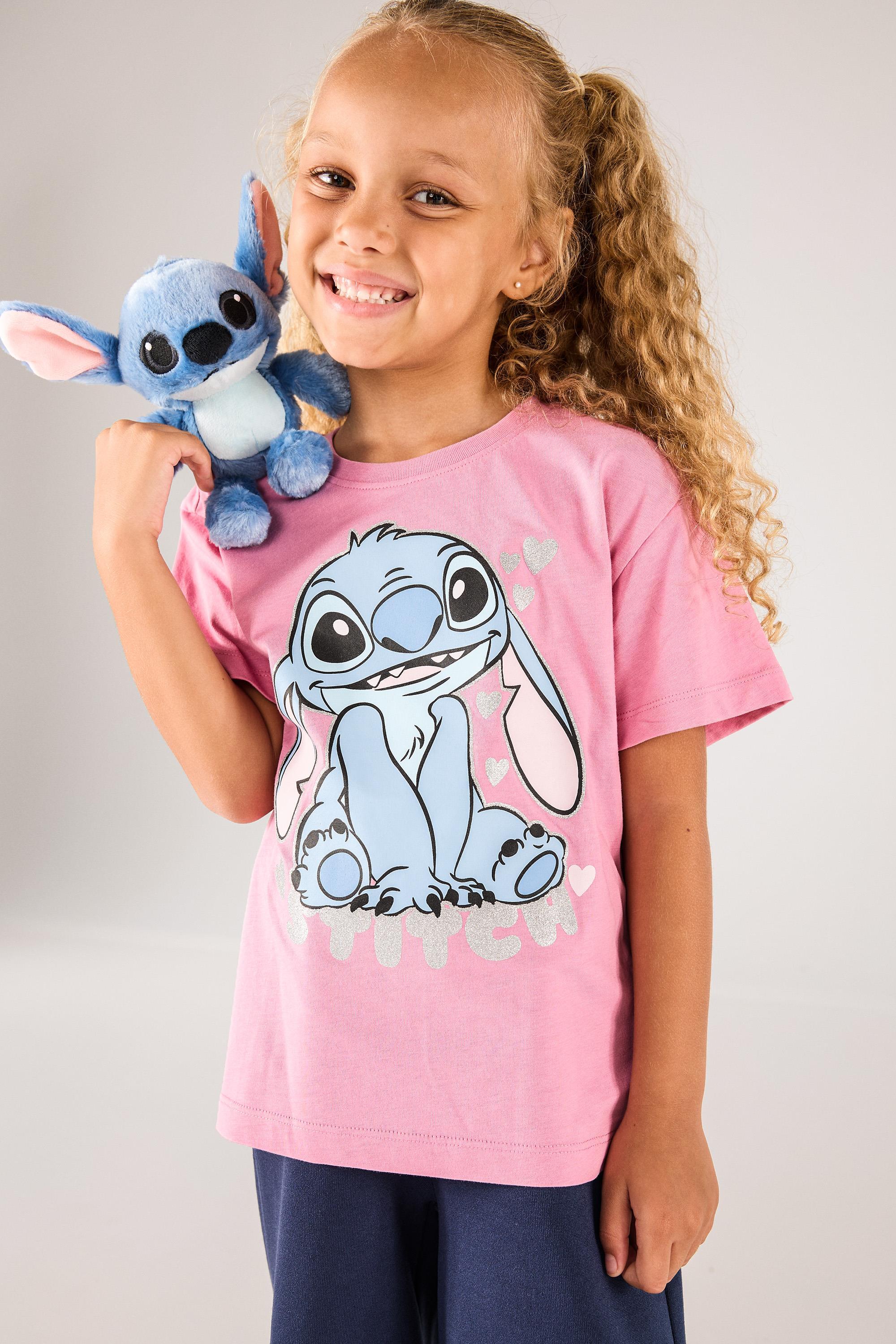 Camiseta Stitch - Rosa - Camiseta Niña Disney talla 4