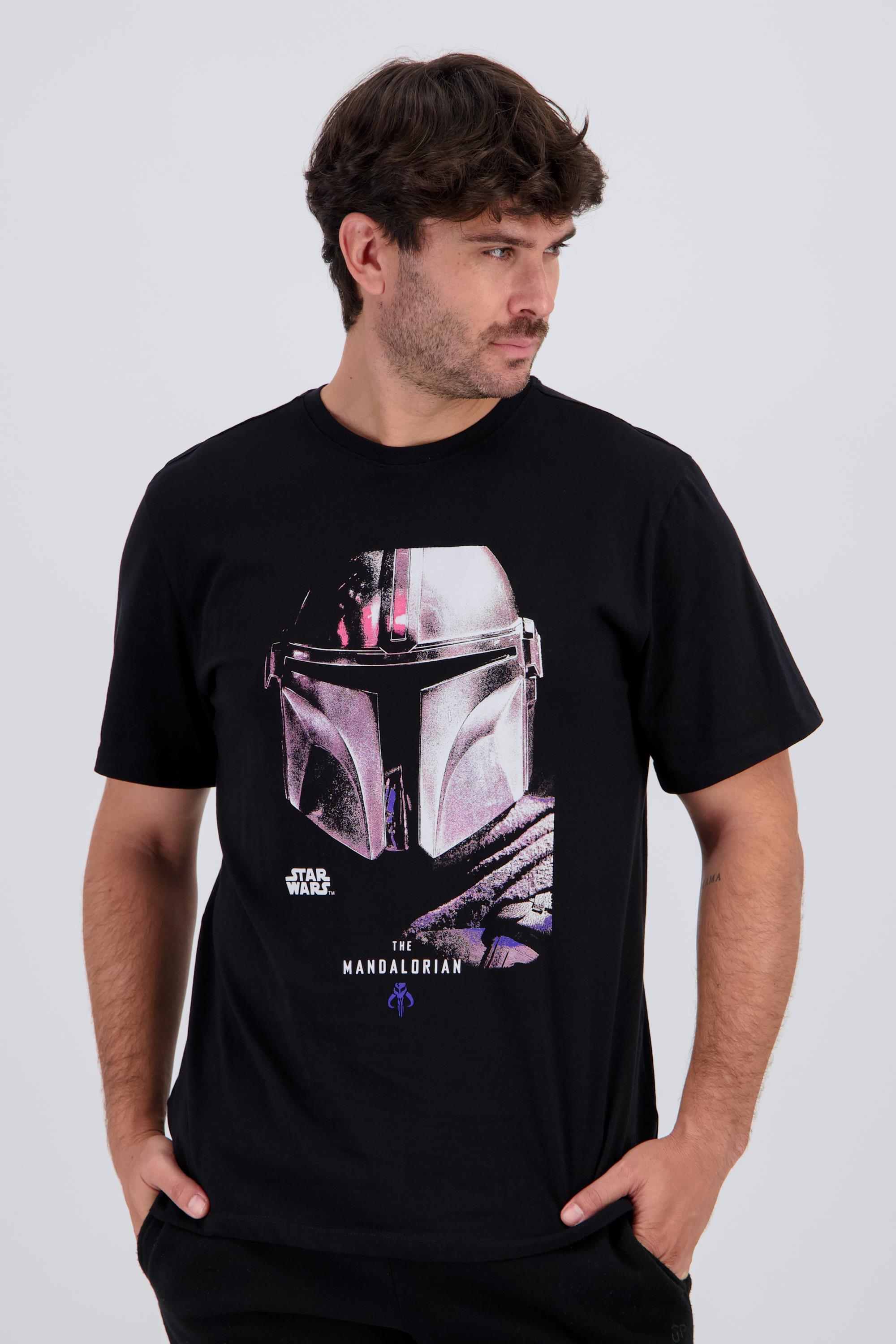 Camiseta The Mandalorian - Negro - Camiseta Hombre talla L
